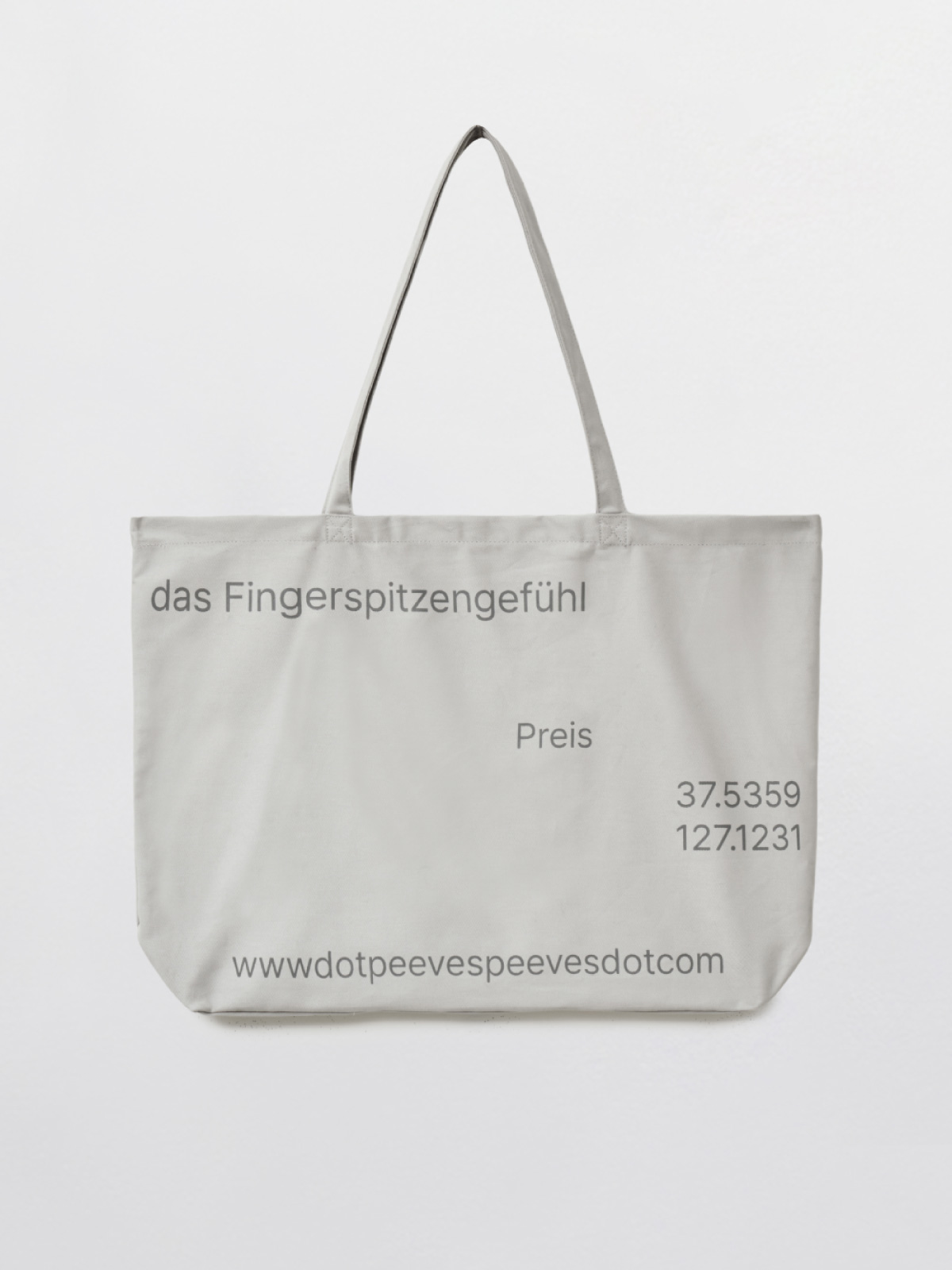 PVS Dot Button Bag / Light Grey