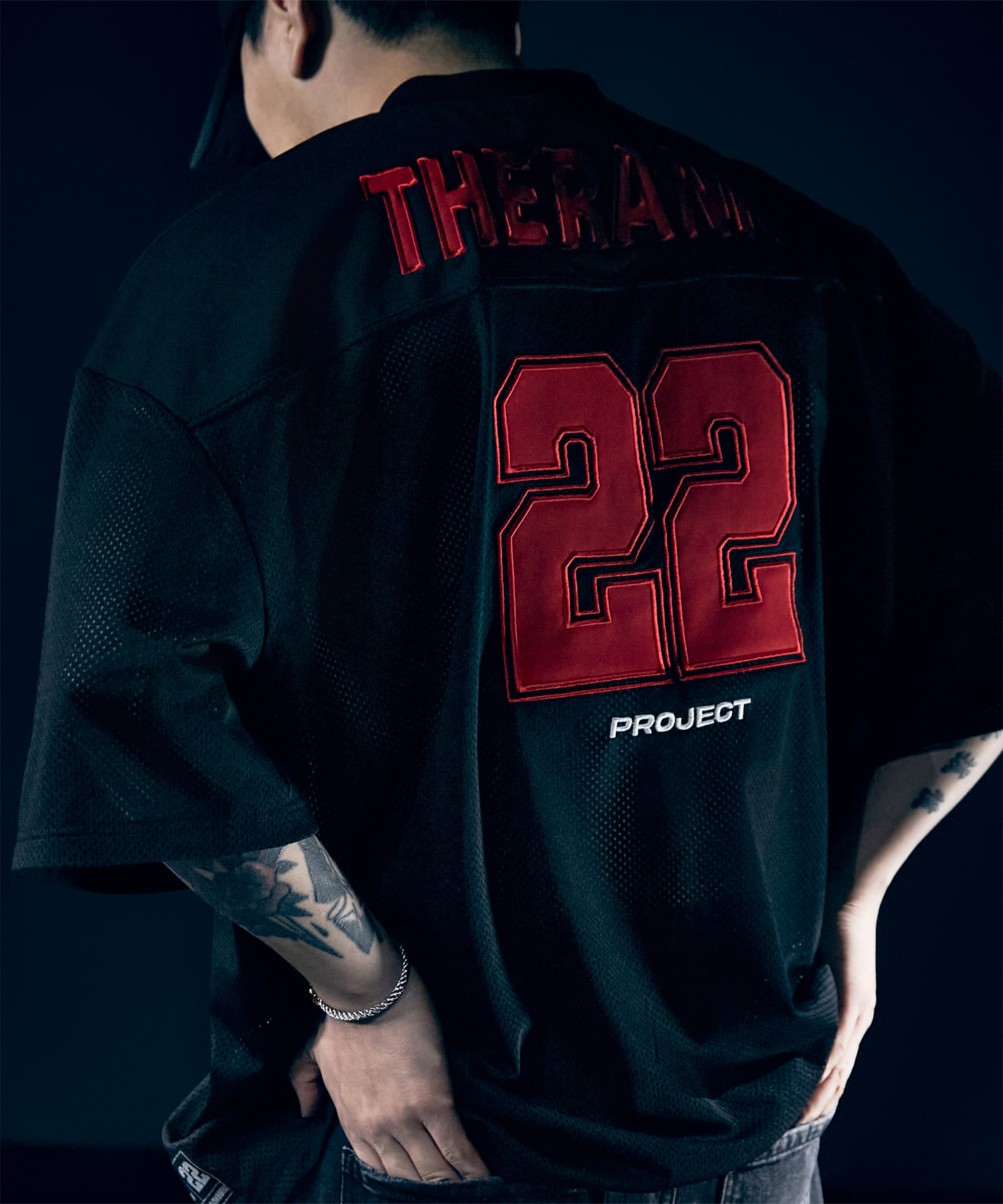 AIRGRID SPORTS MESH JERSEY [BLACK / RED]