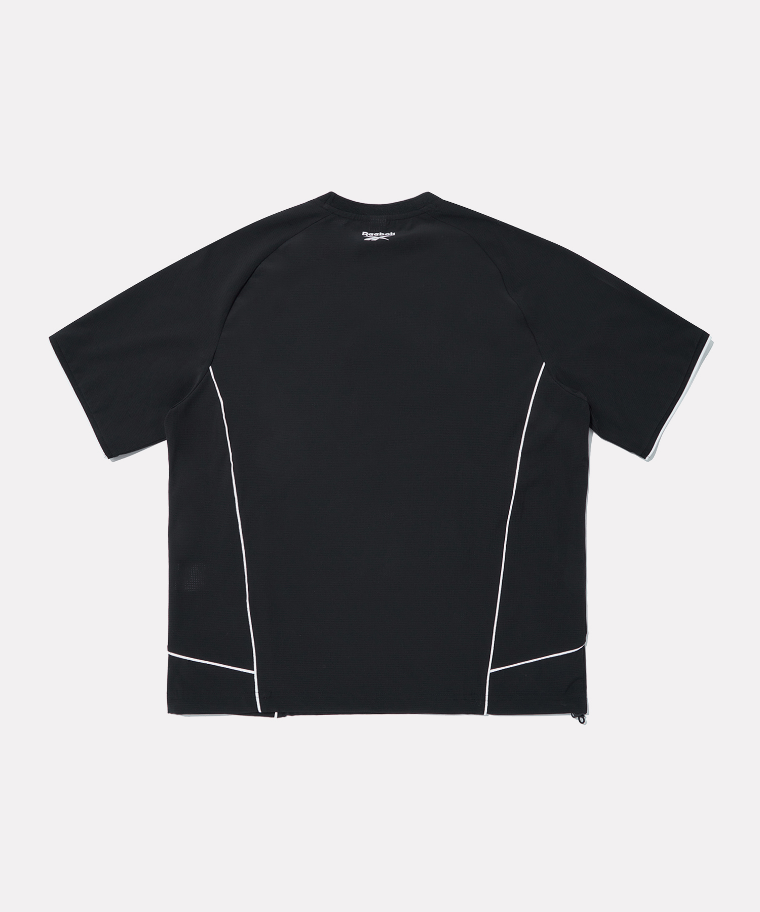 Спортивная сетчатая футболка с коротким рукавом - BLACK