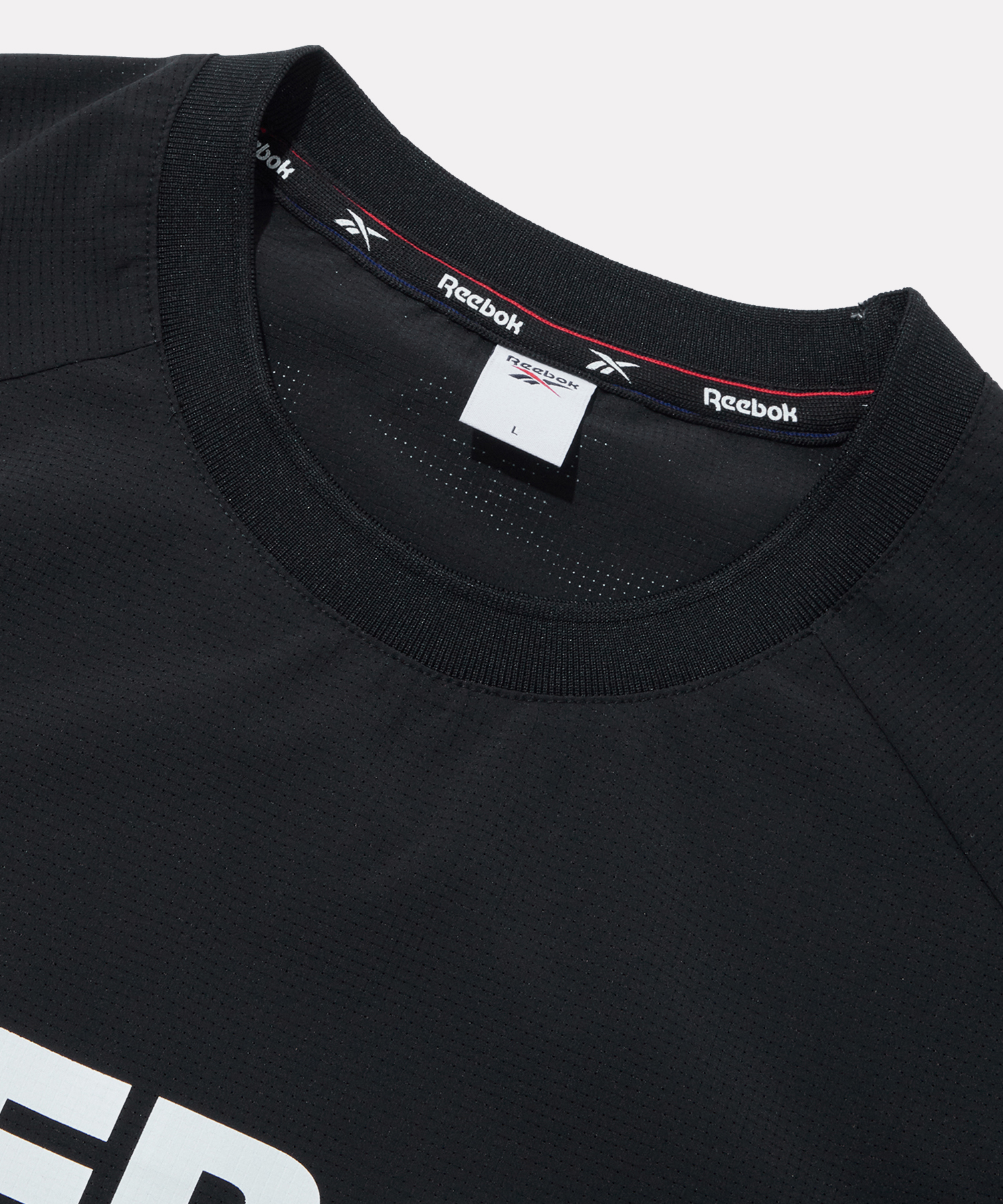 Спортивная сетчатая футболка с коротким рукавом - BLACK