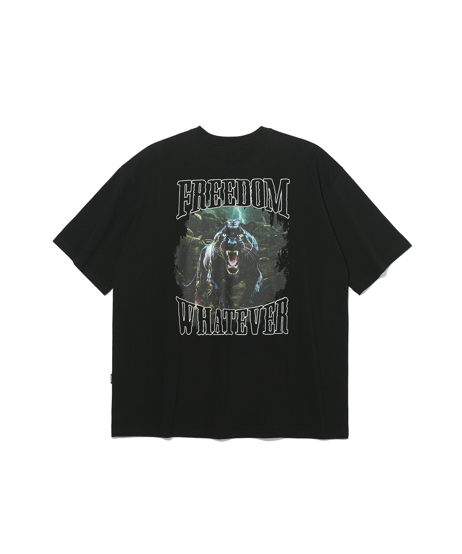 Panther Print T-shirt (Black)