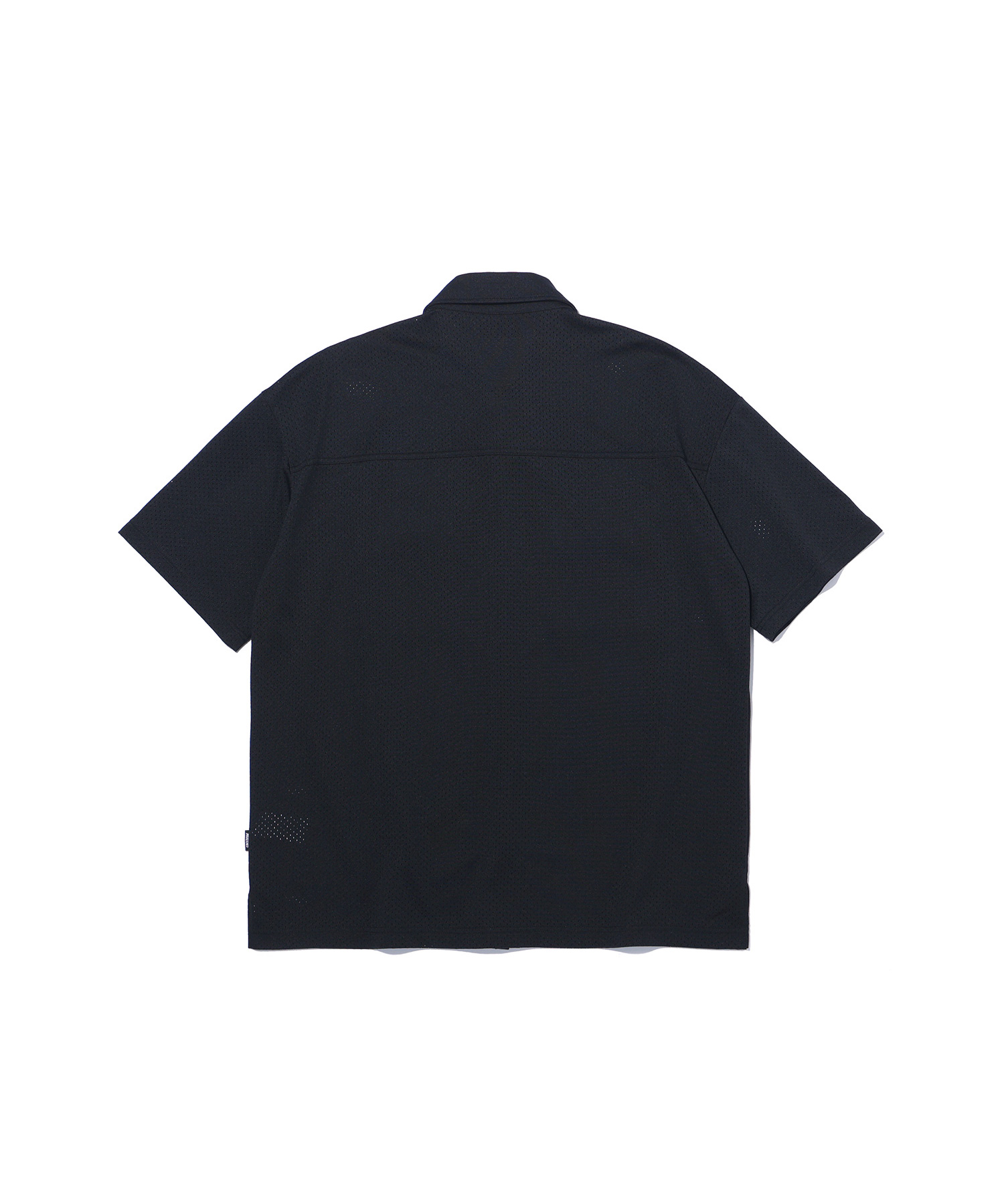 Wappen Mesh Short Sleeve Shirt (Black)