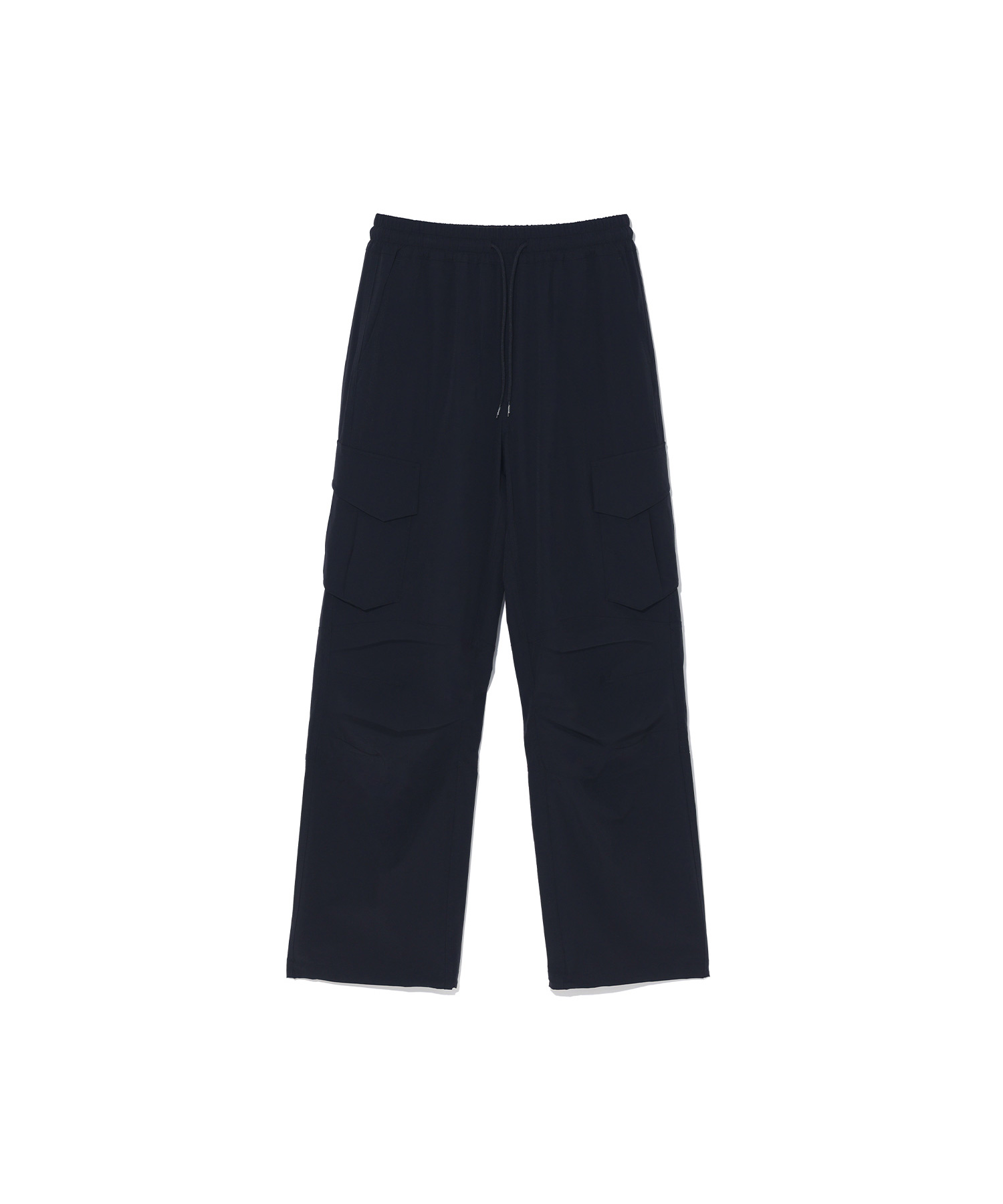 Stretch Parachute Cargo Pants (Black)
