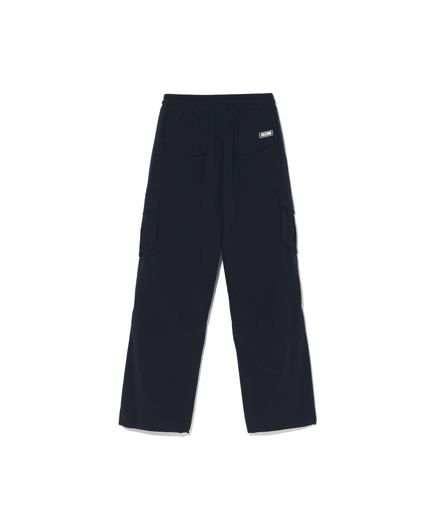 Stretch Parachute Cargo Pants (Black)