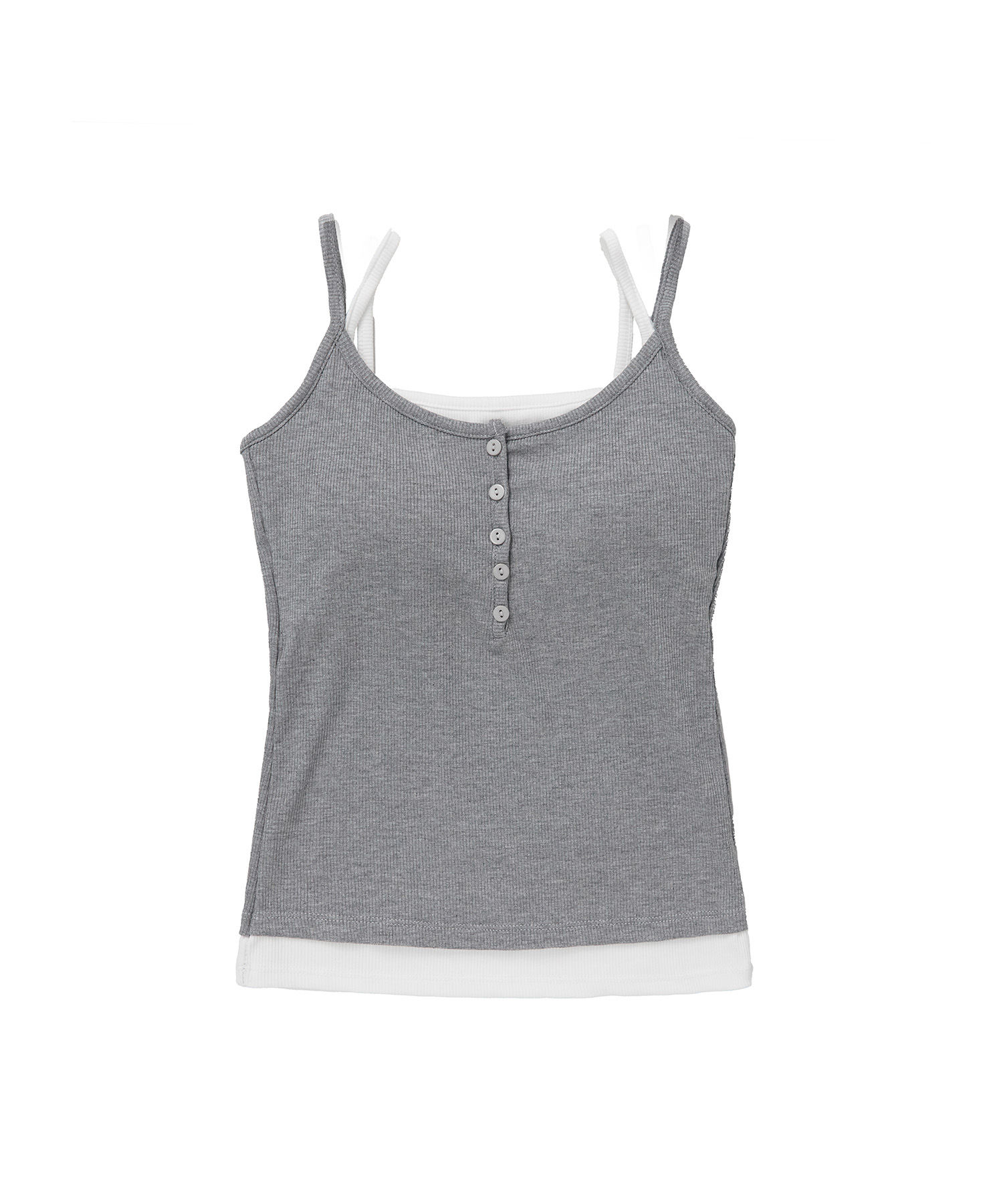 Layered Sleeveless Top [BLACK]
