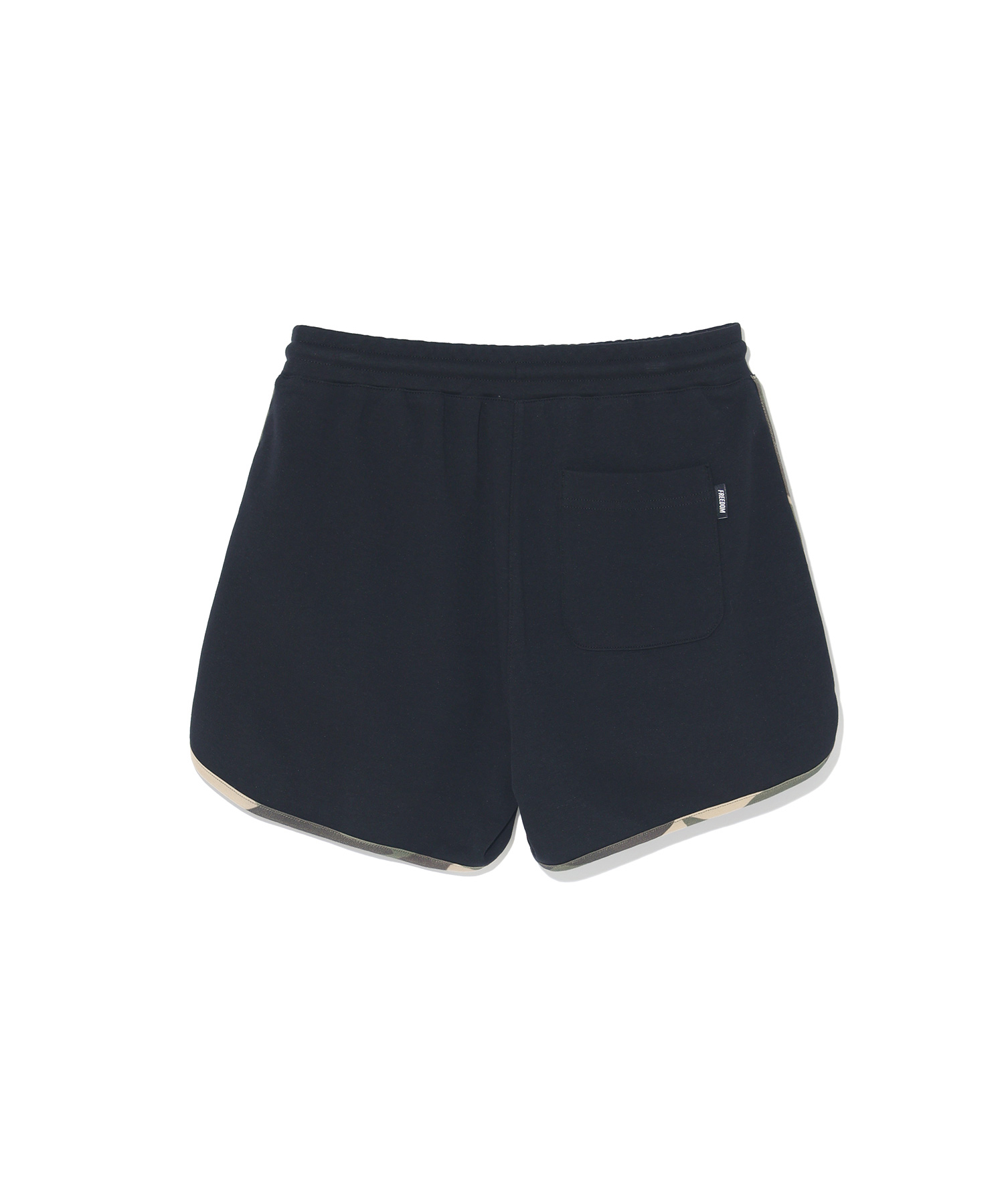 Womens Logo Yeezy Dolphin Shorts (Black Camo)