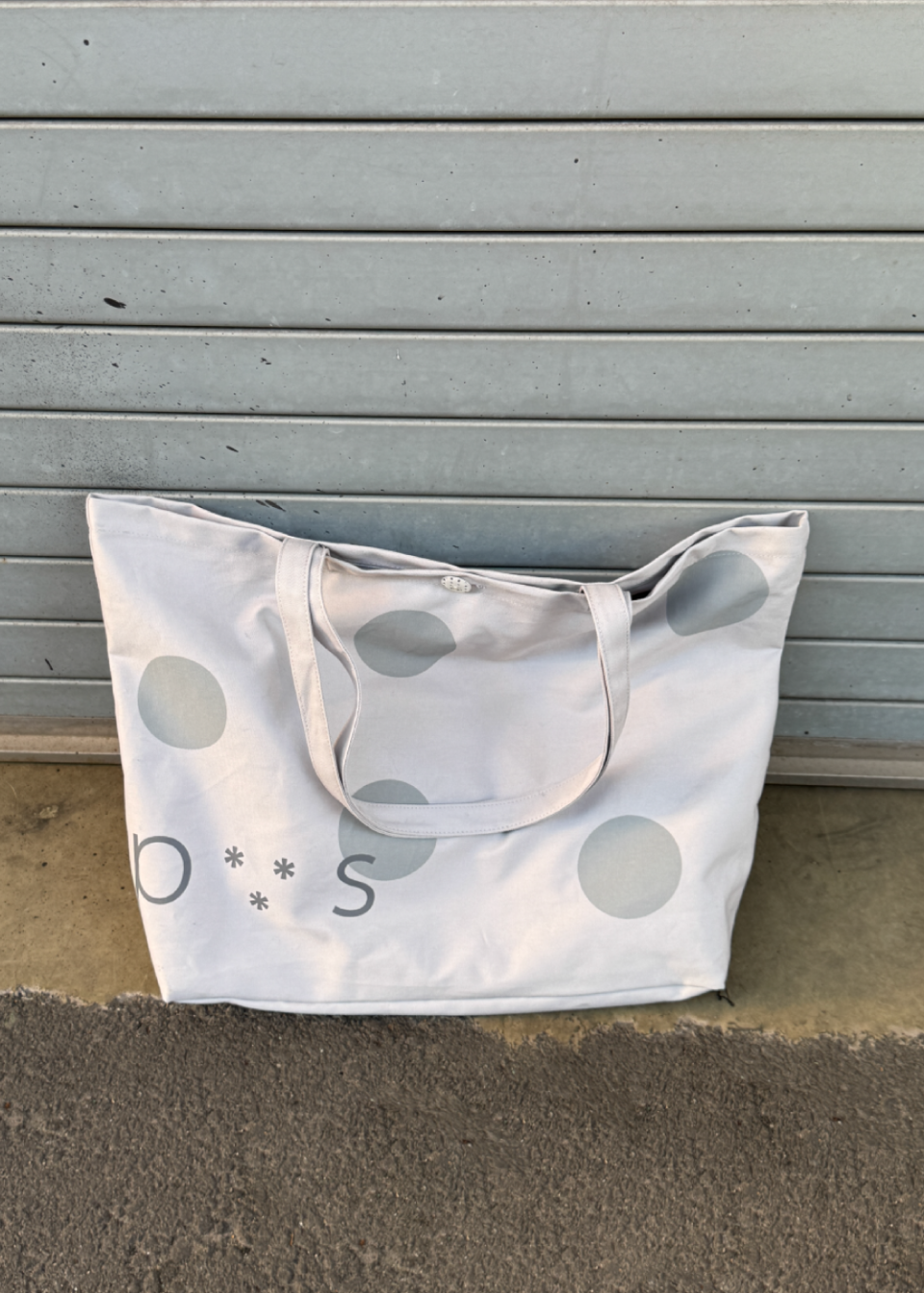 PVS DOT BUTTON BAG - 3 COLORS LIGHT GREY