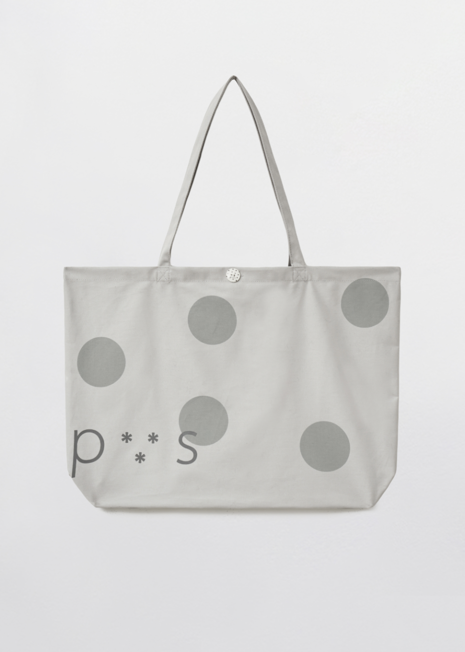 PVS DOT BUTTON BAG - 3 COLORS LIGHT GREY