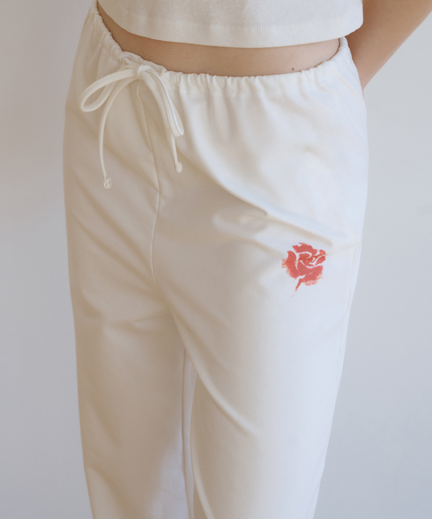 REORG ROSE WIDE SWEAT брюки белый
