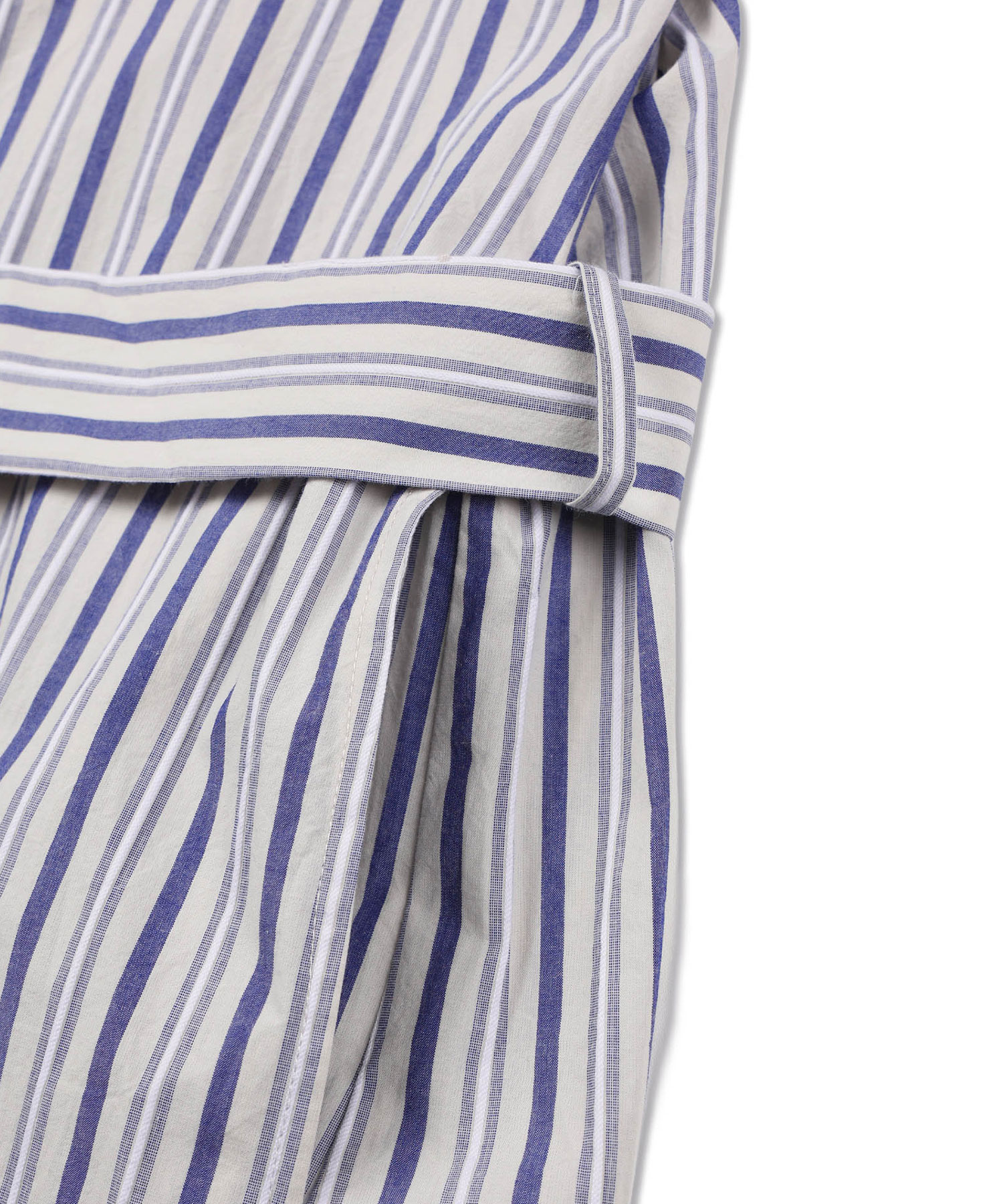 (Uni) полоса Cotton Pajama Robe Calm синий