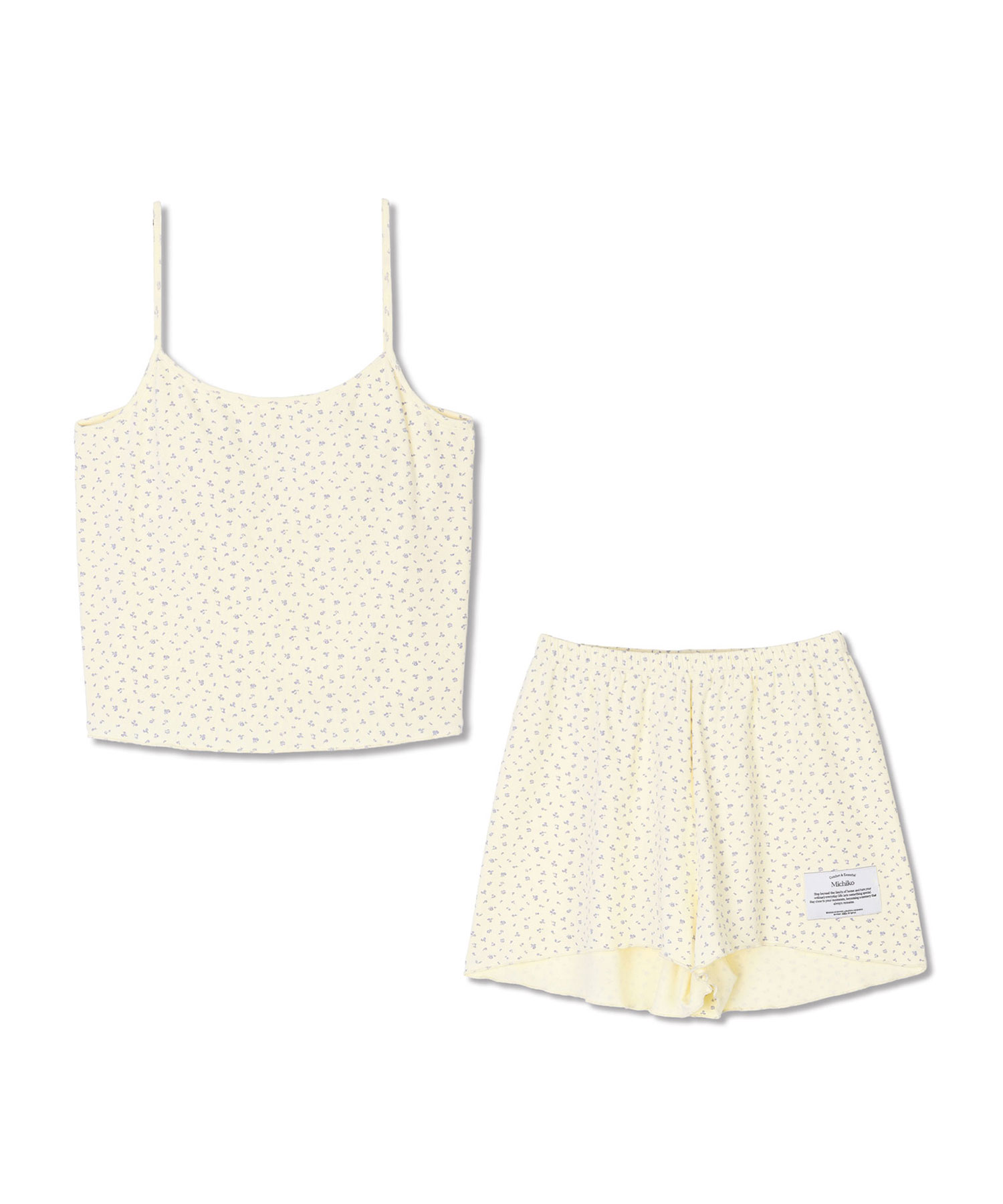 ( ) Chou Sleeveless Pajama Set Butter cream
