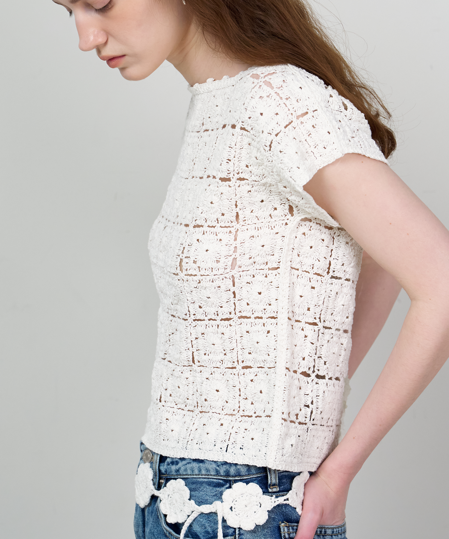 Lua Croche Knit Cardigan