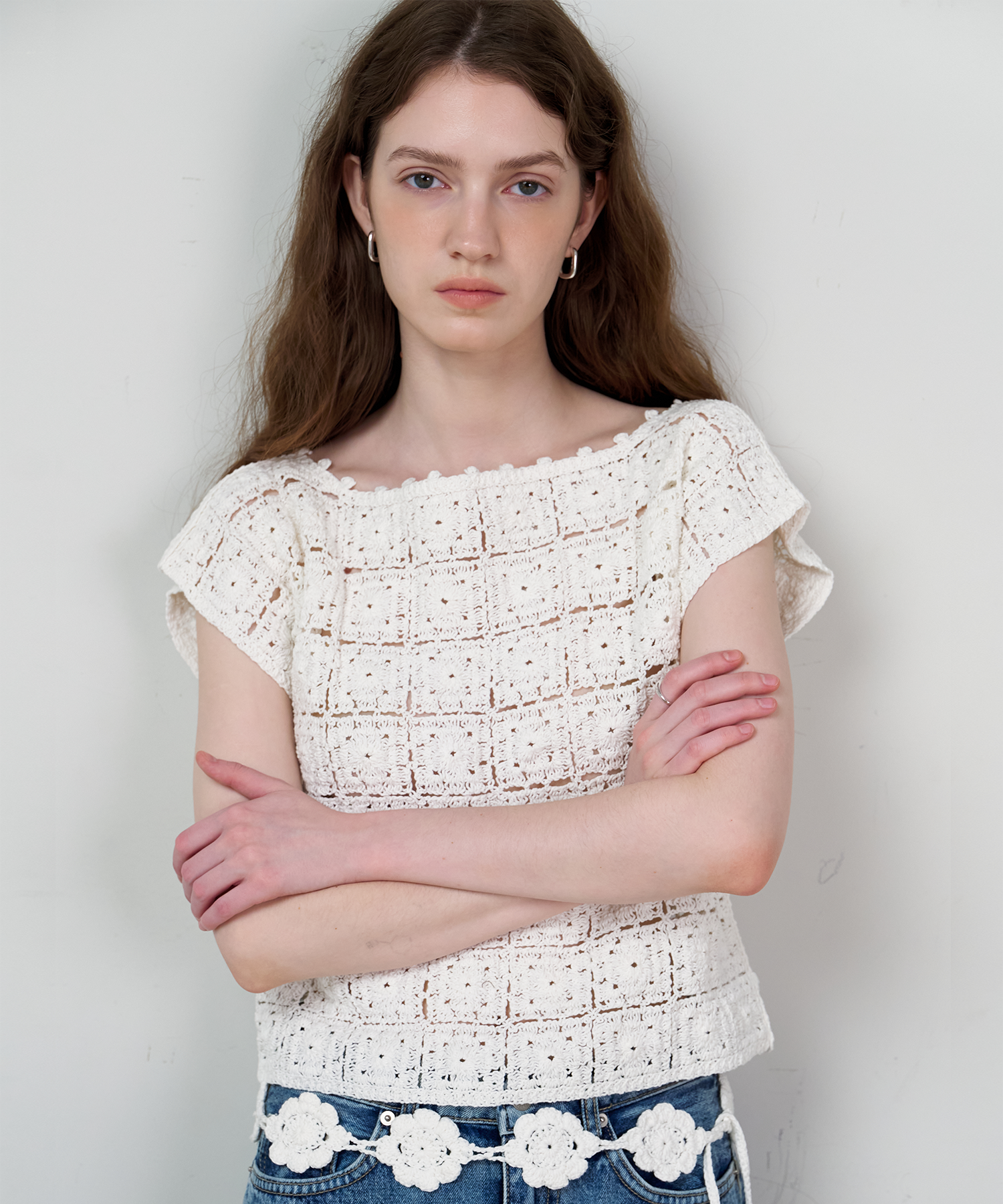Lua Croche Knit Cardigan