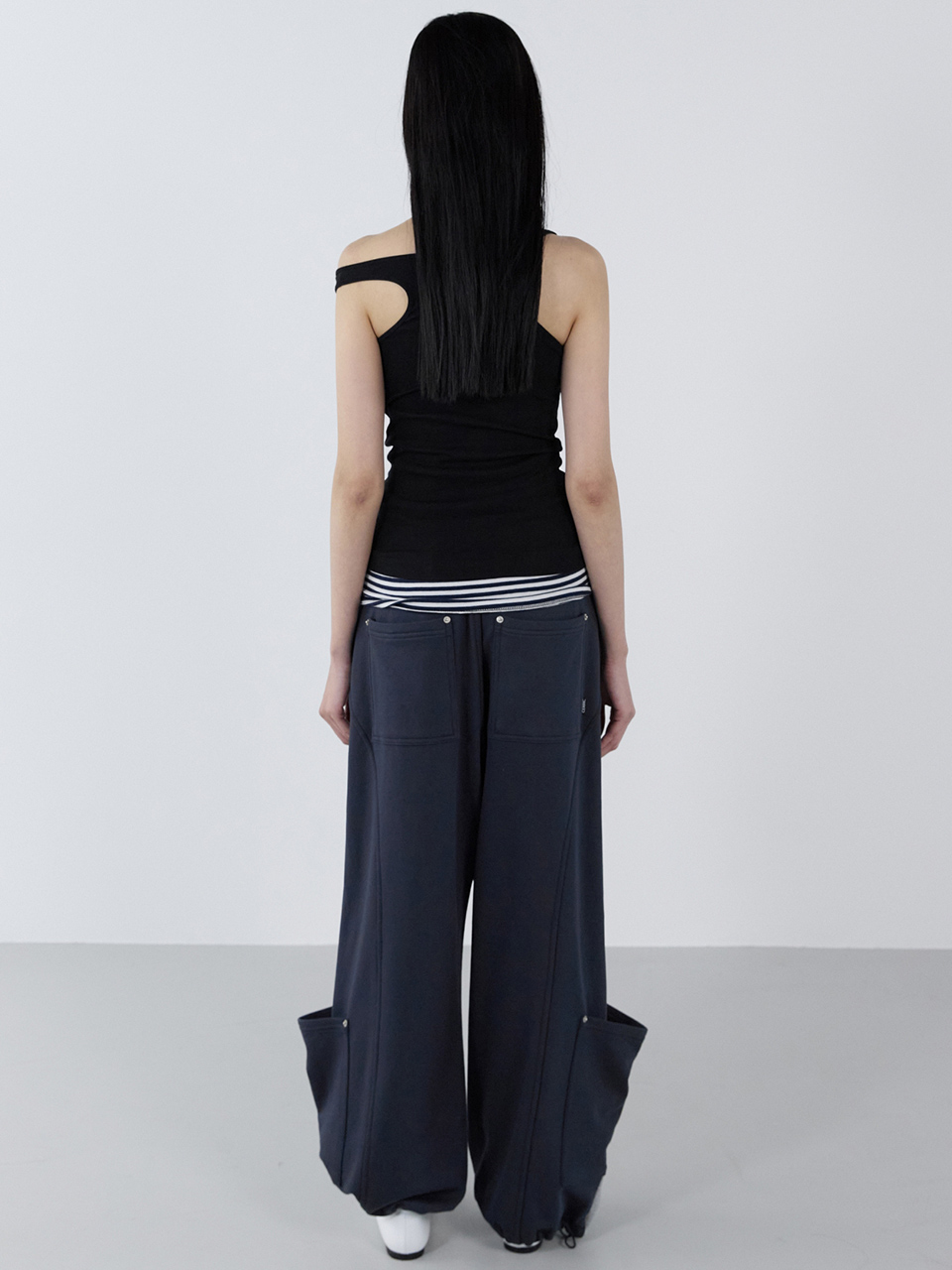 Reverse Pocket Pants _ Gray