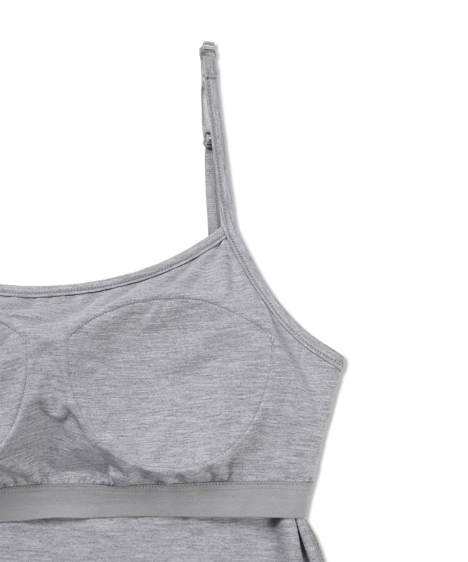 Майка со вставками Basic Modal Sleeveless Melange grey