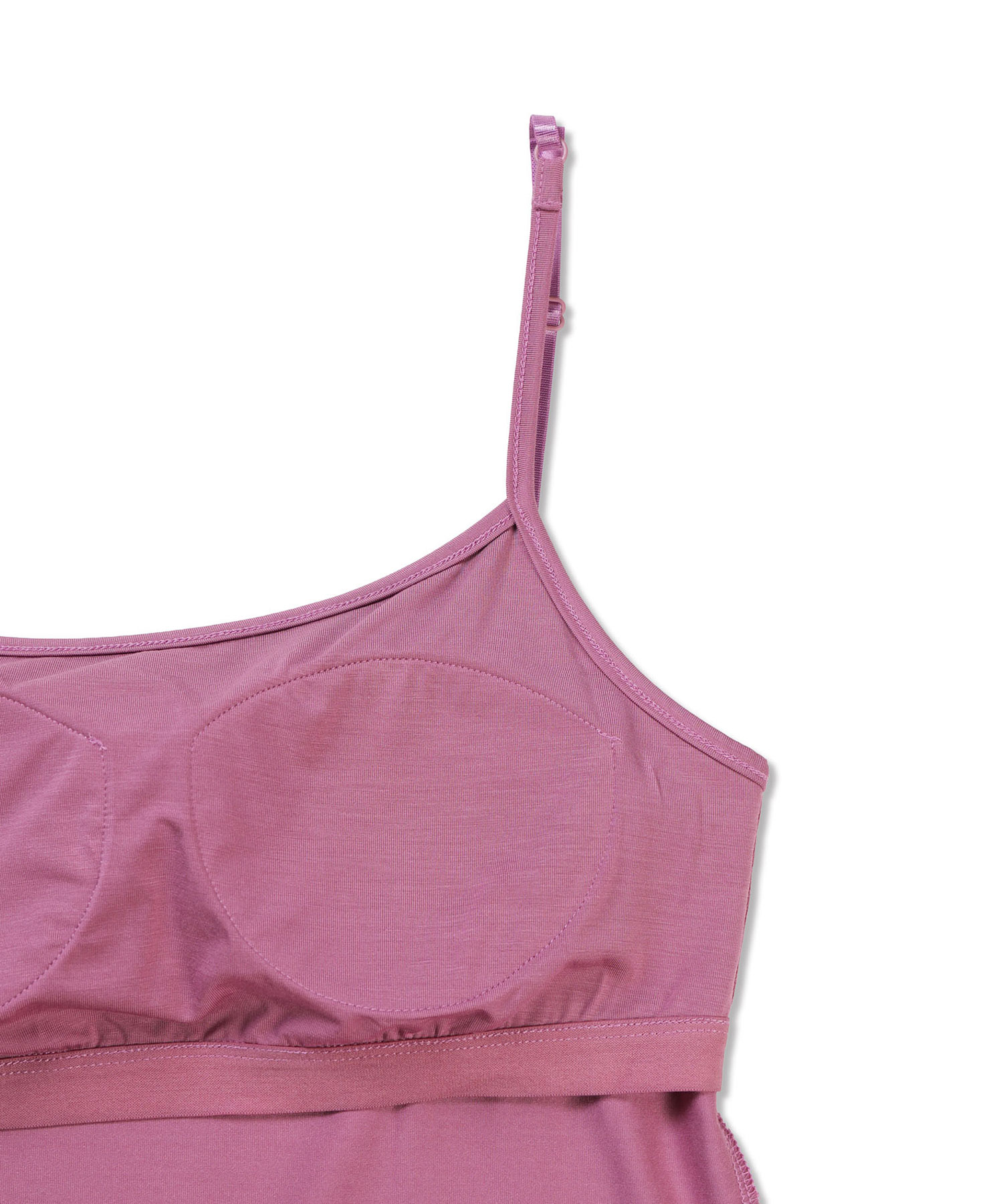 (Со вставками) Basic Modal Sleeveless Fig pink