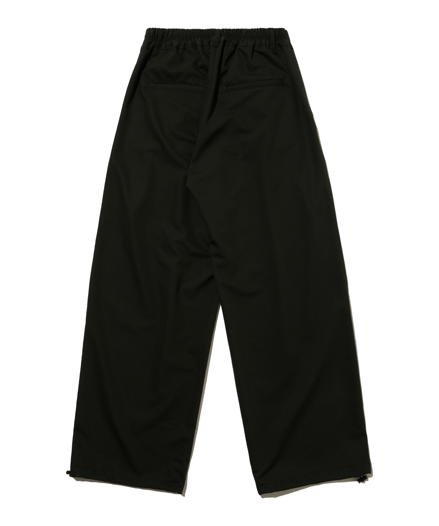 Широкие брюки-слаксы с двумя защипами (Black)