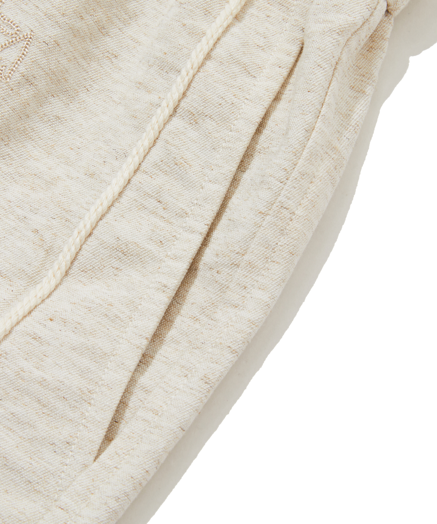 Льняные шорты с вышивкой Marine Doodle Ivory_FS2WP30U