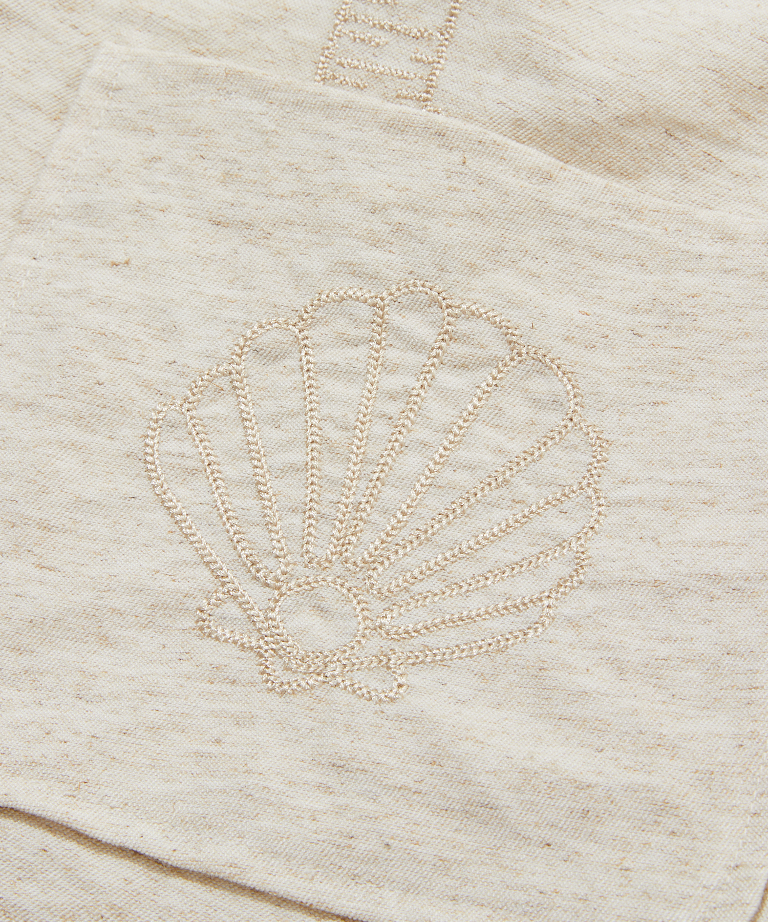 Жилет из льна Marine Doodle Embroidery Ivory_FS2WV30F