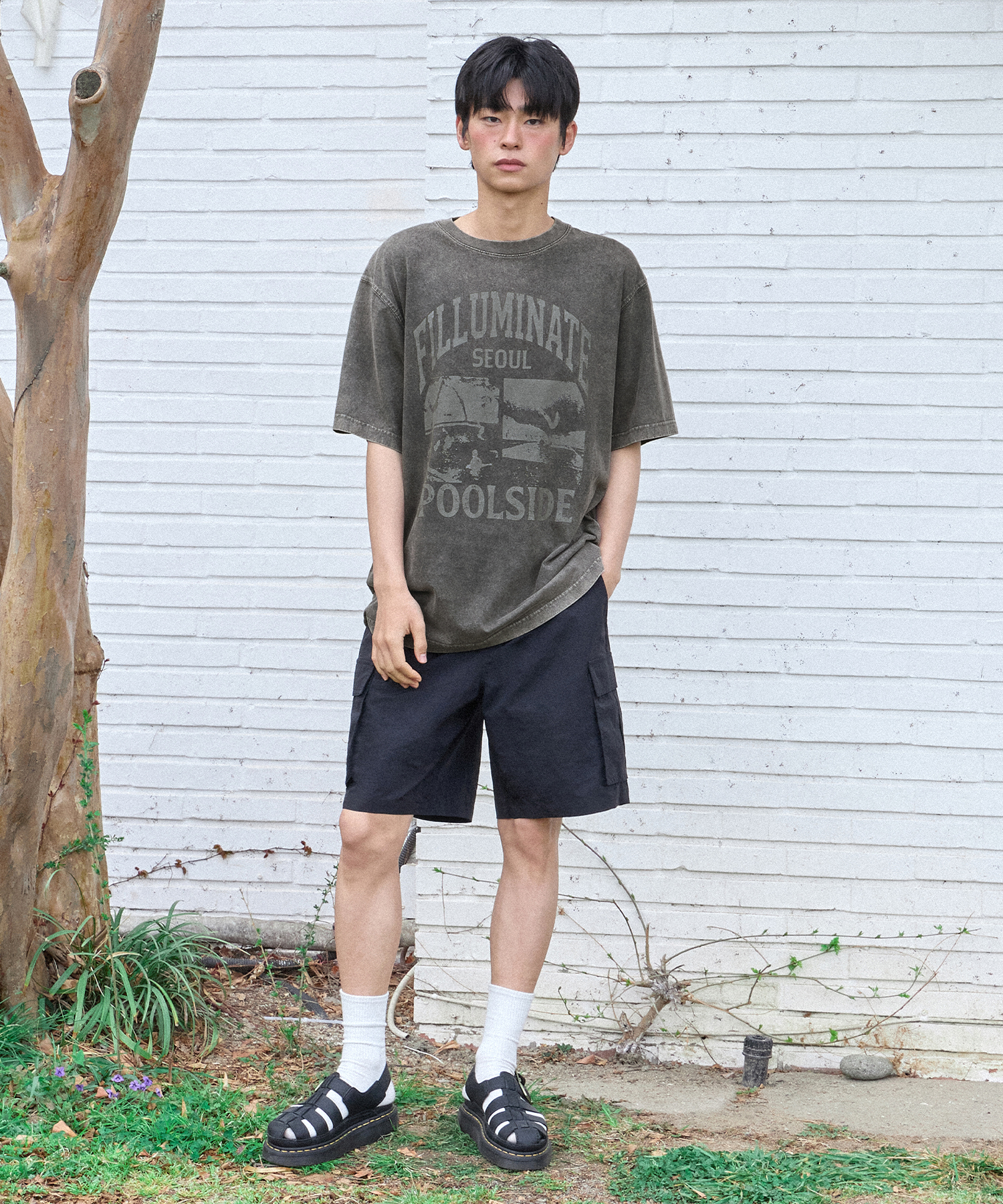 Nylon Cargo Tech Shorts-3Color