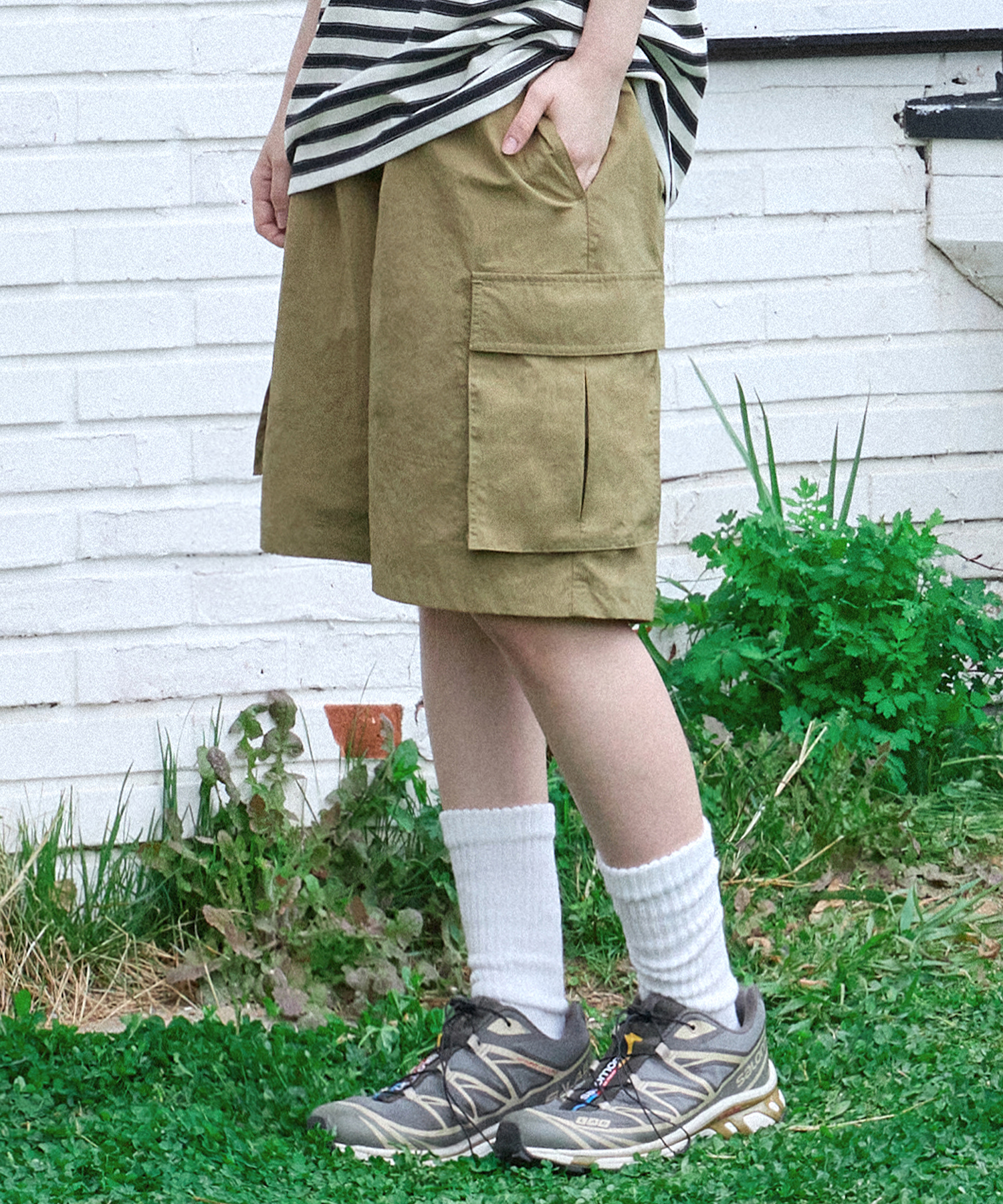 Nylon Cargo Tech Shorts-3Color