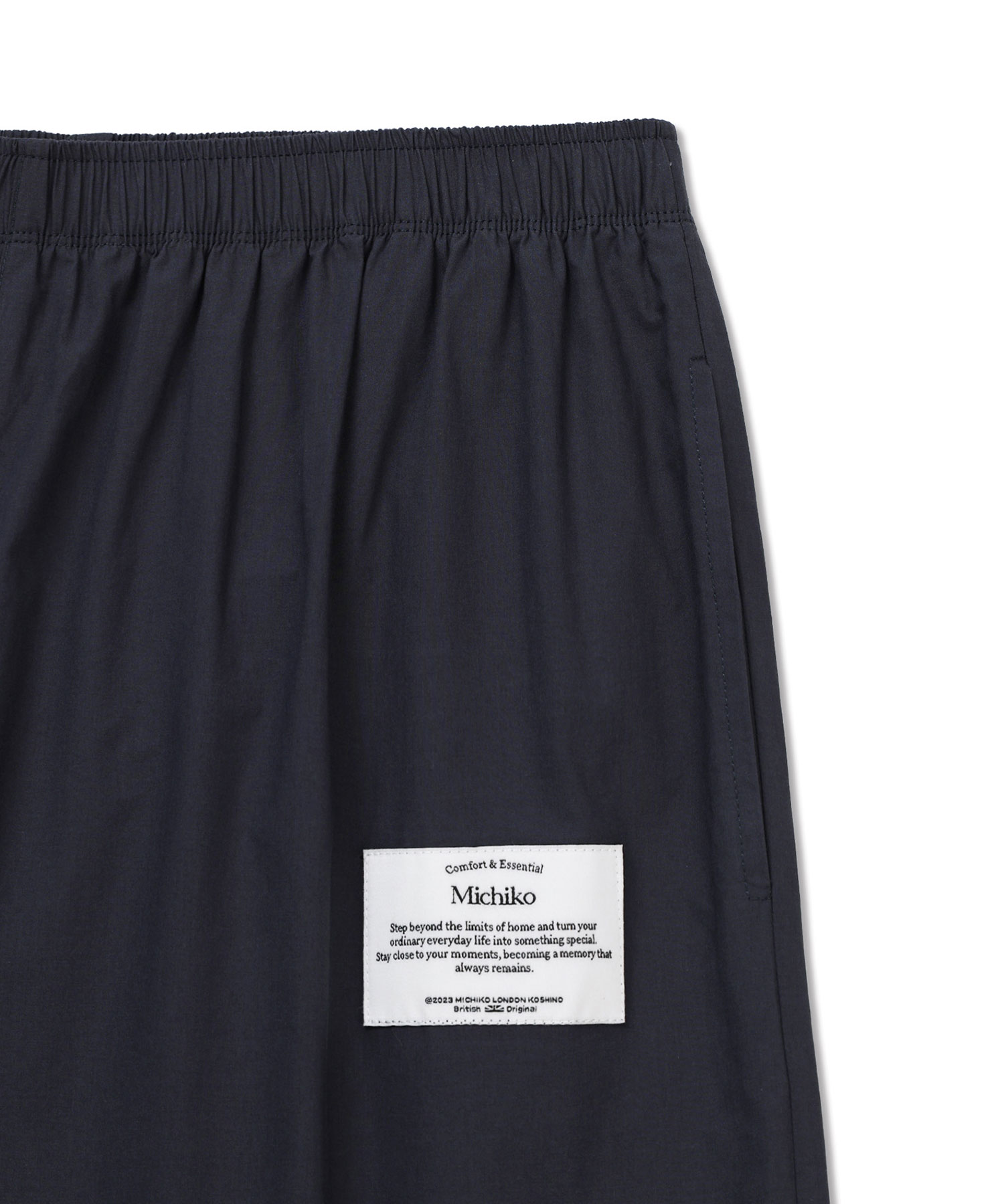 (Uni) Vivid One-mile Pants Dark navy