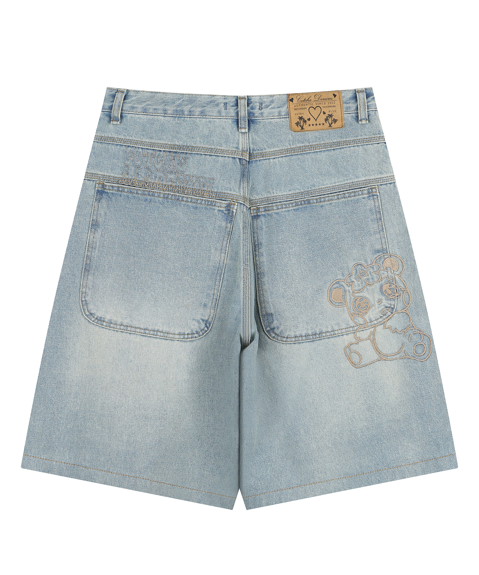 CUSTED HALF DENIM-GIRL