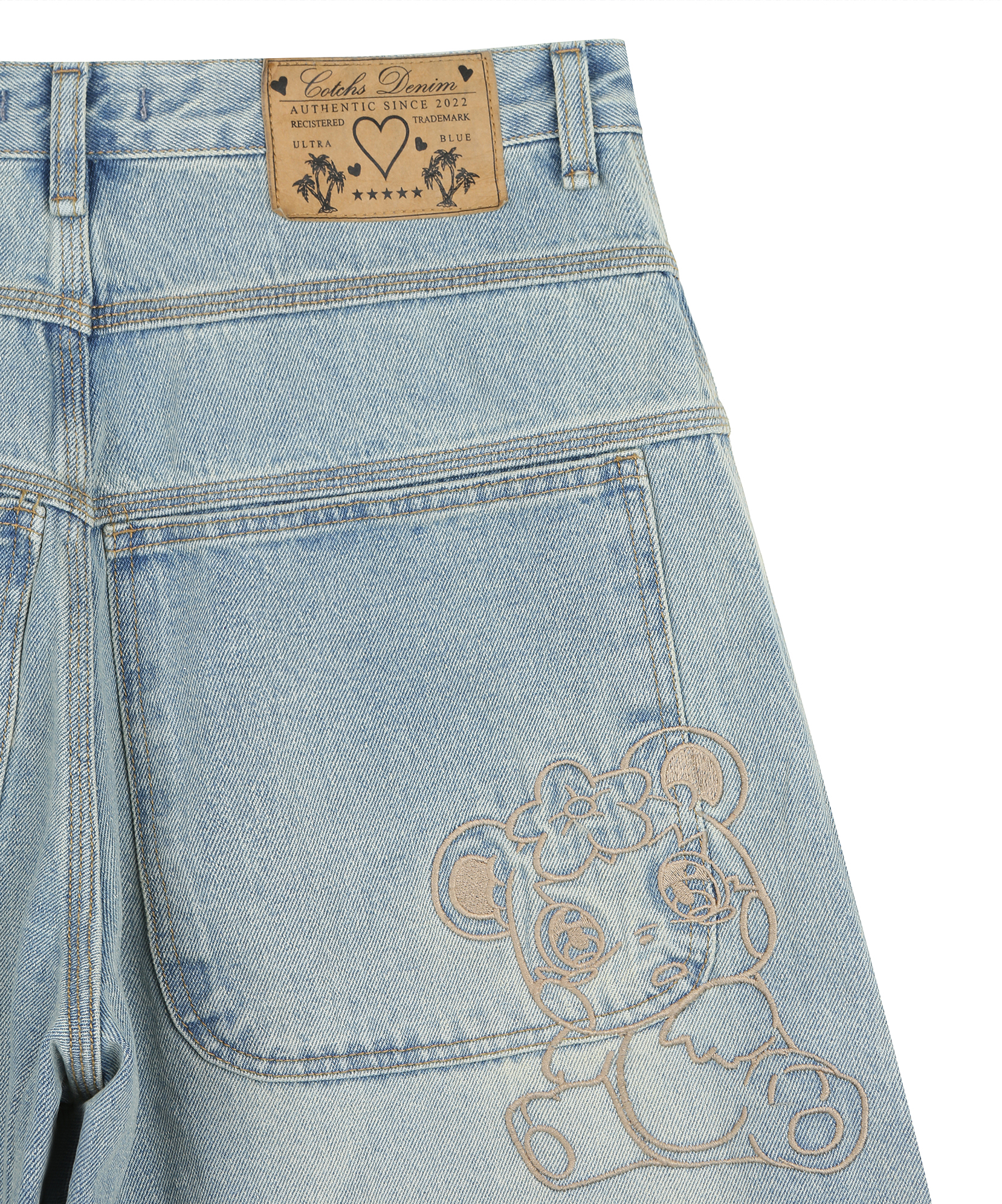 CUSTED HALF DENIM-GIRL