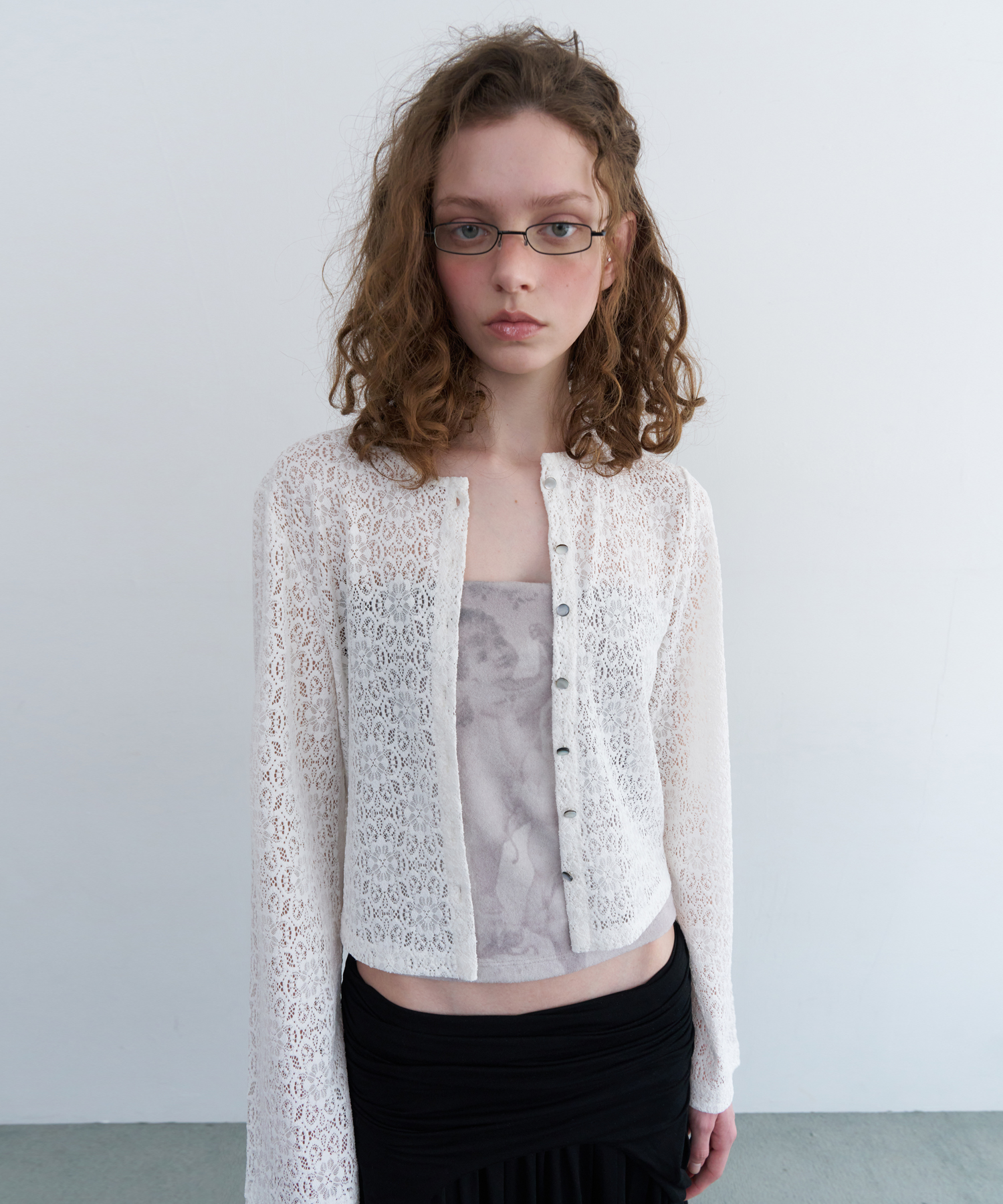 COTTON LACE CARDIGAN_WHITE