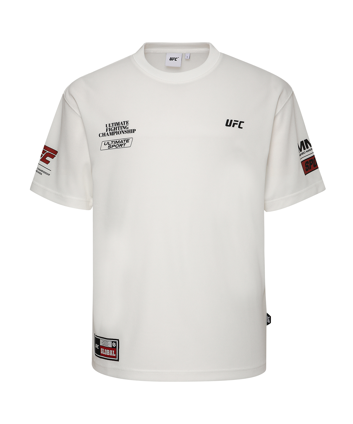UFC SPON PRO RELAXED FIT SHORT SLEEVE WHITE