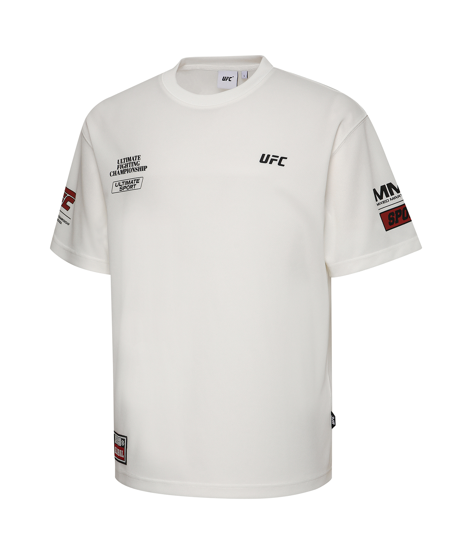 UFC SPON PRO RELAXED FIT SHORT SLEEVE WHITE