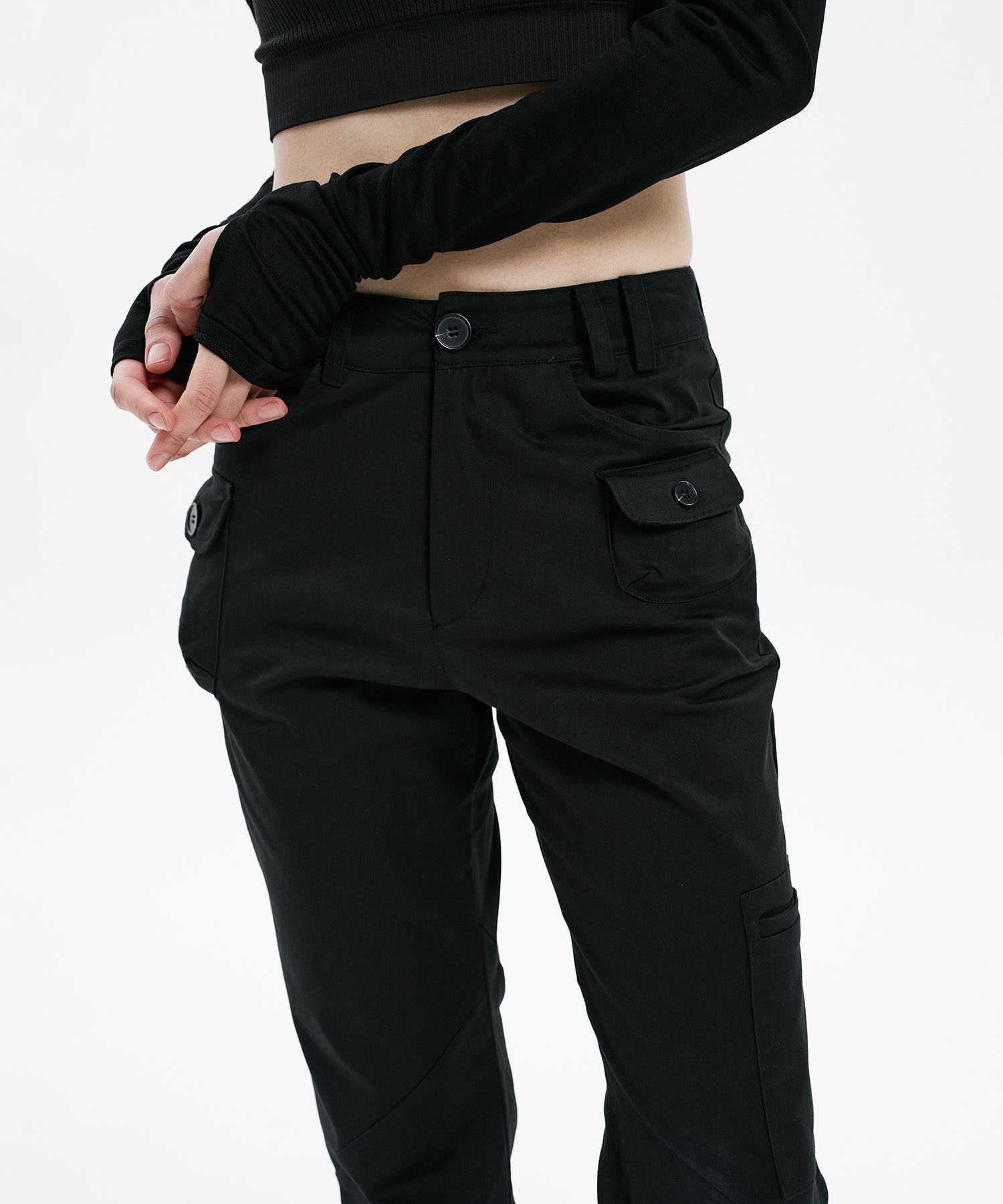 Passport pot pocket pants BLACK