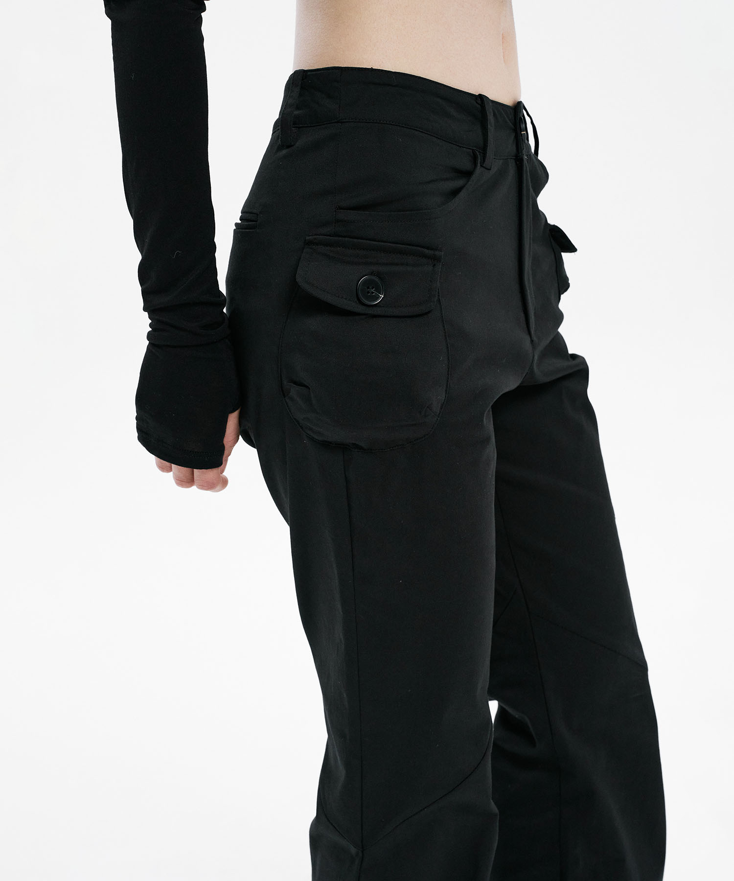 Passport pot pocket pants BLACK