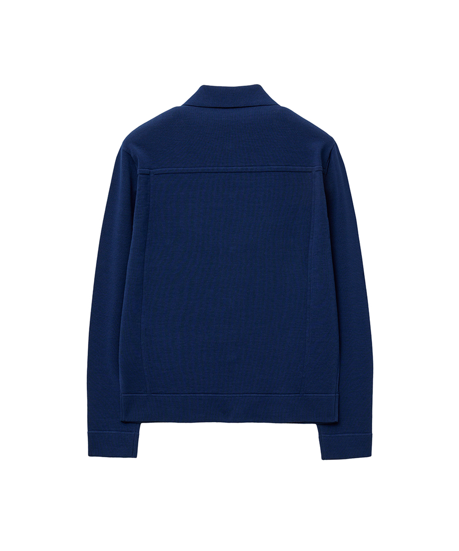 Ice Cotton Knit Trucker Jacket_Stonewashed Blue