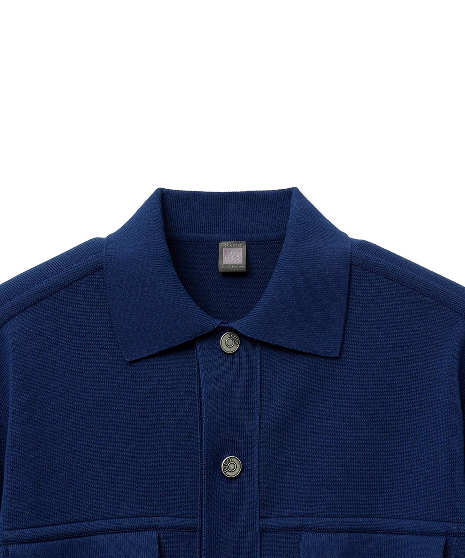 Ice Cotton Knit Trucker Jacket_Stonewashed Blue
