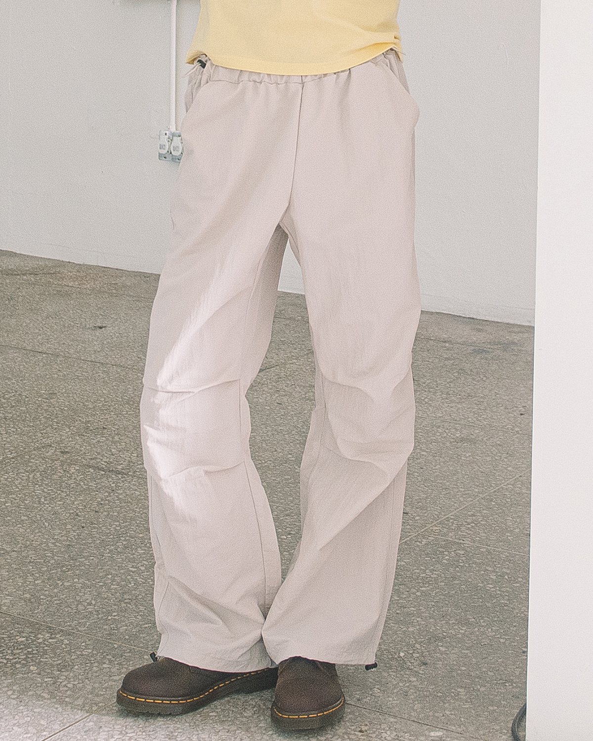 NYLON PARACHUTE PANTS(GREY)
