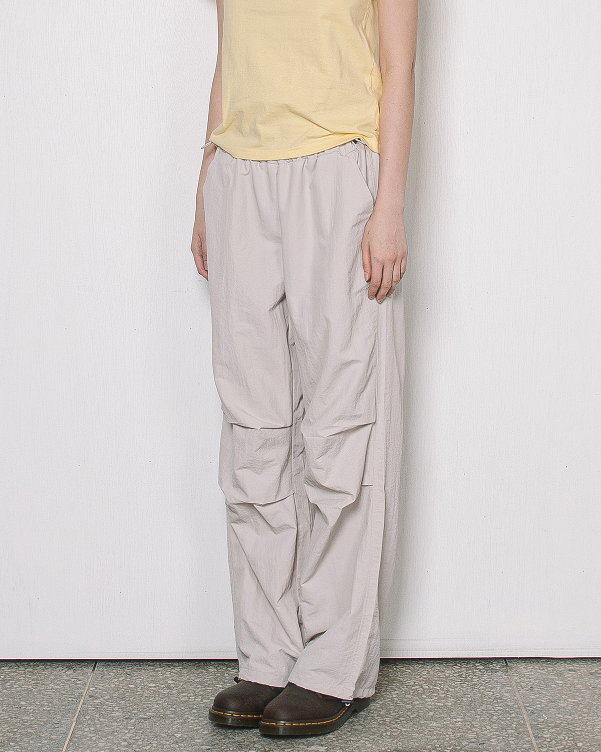 NYLON PARACHUTE PANTS(GREY)