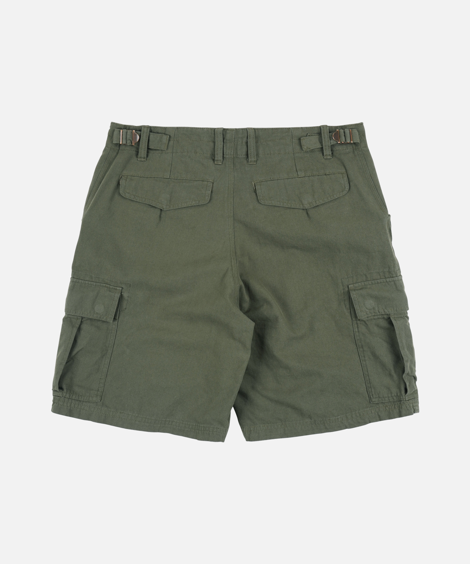 CANVAS ESSENTIAL CARGO SHORTS _ OLIVE