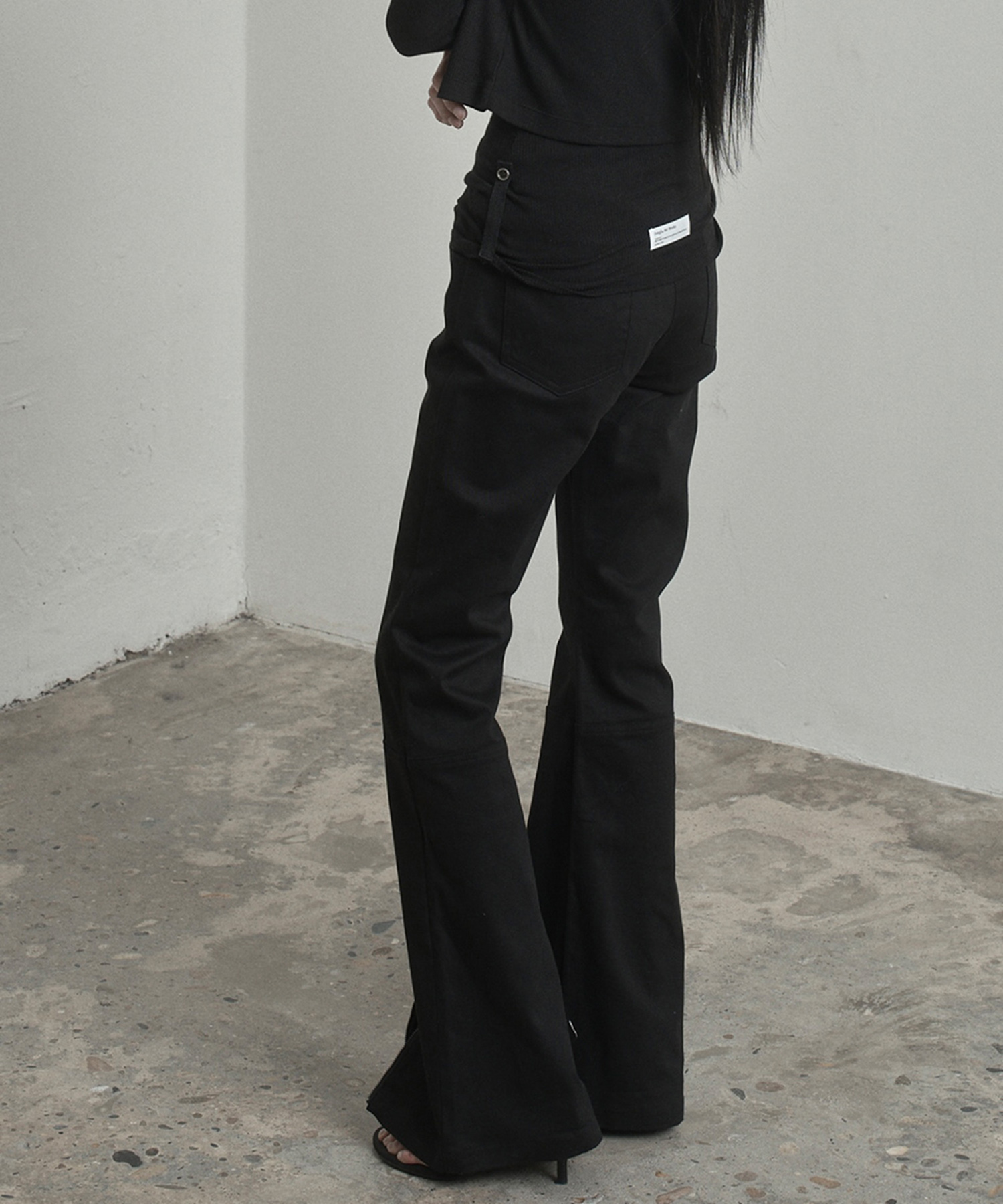 Convertible Zip Bootcut Pants (black)