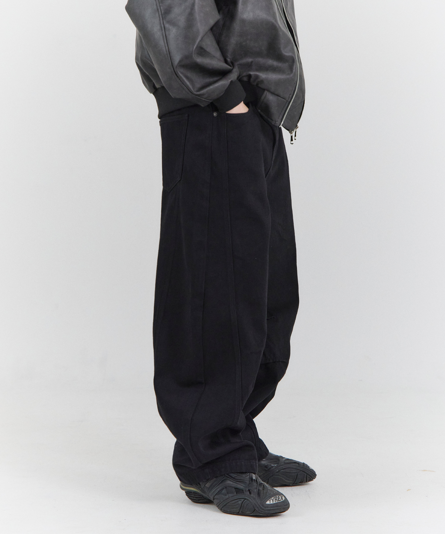 FST CURVED PANTS (BK)