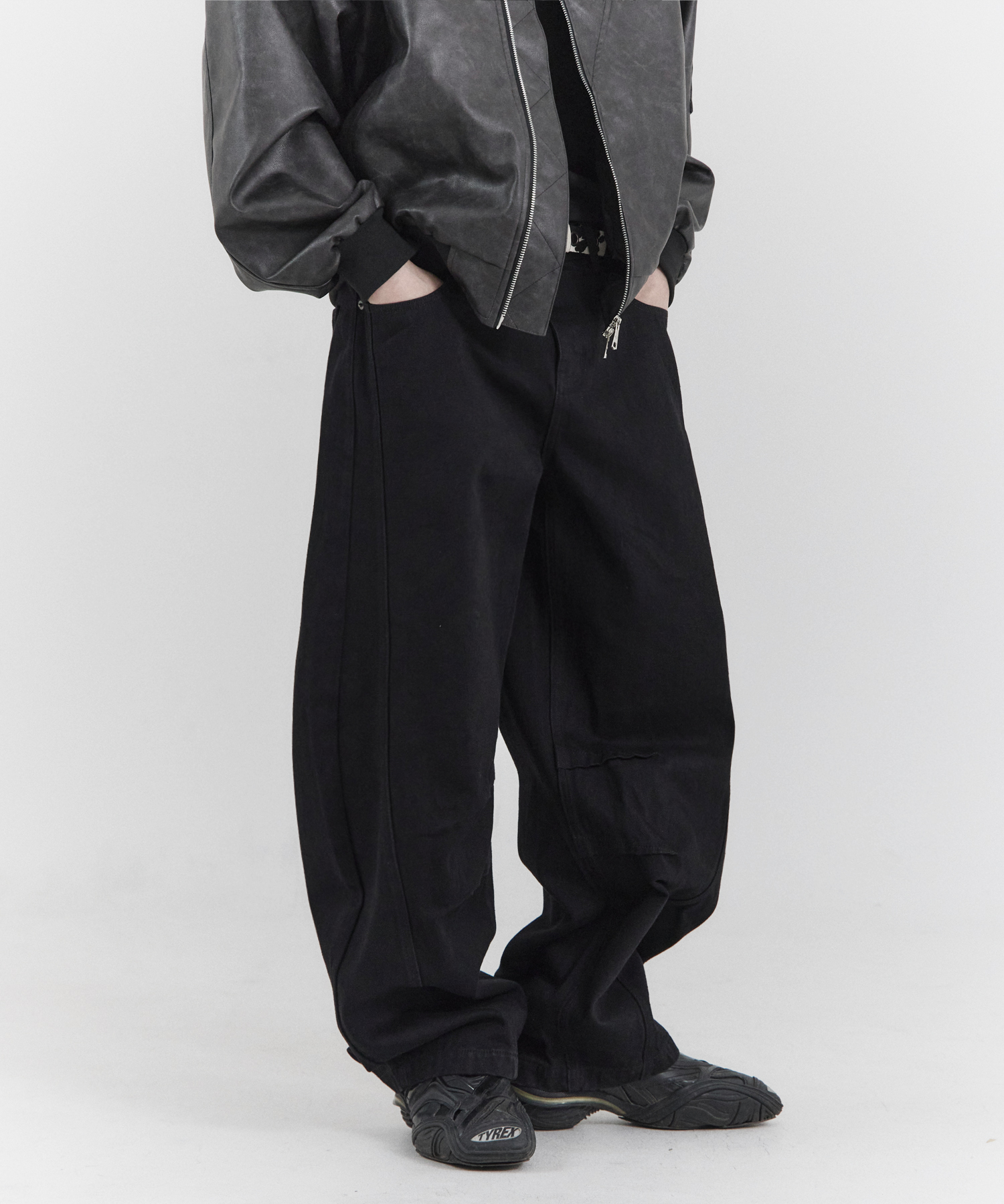 FST CURVED PANTS (BK)