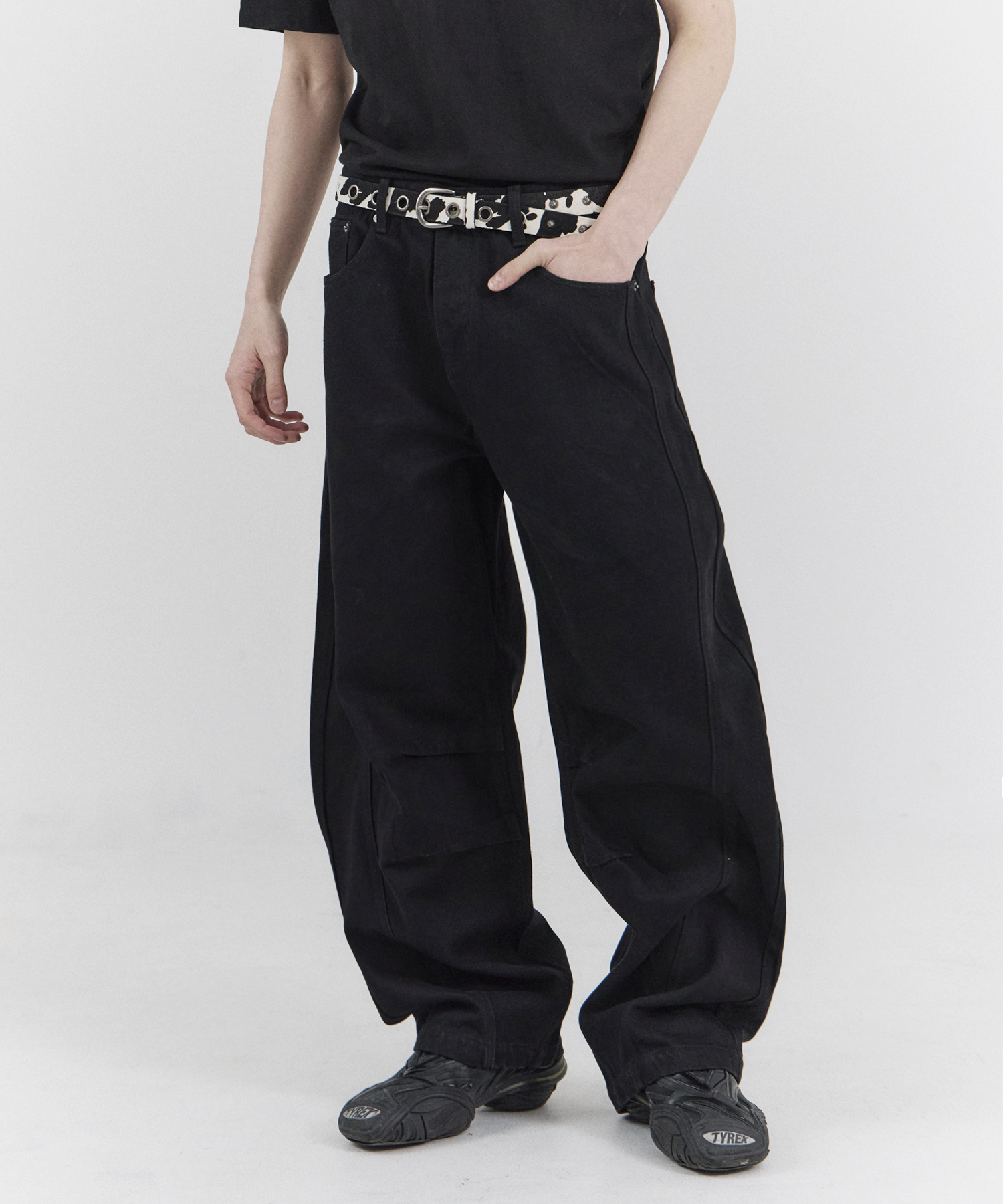 FST CURVED PANTS (BK)