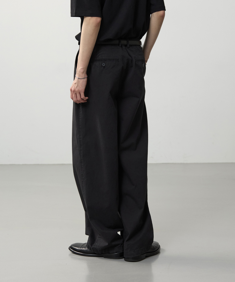 Широкие чиносы Essential - Washed Black