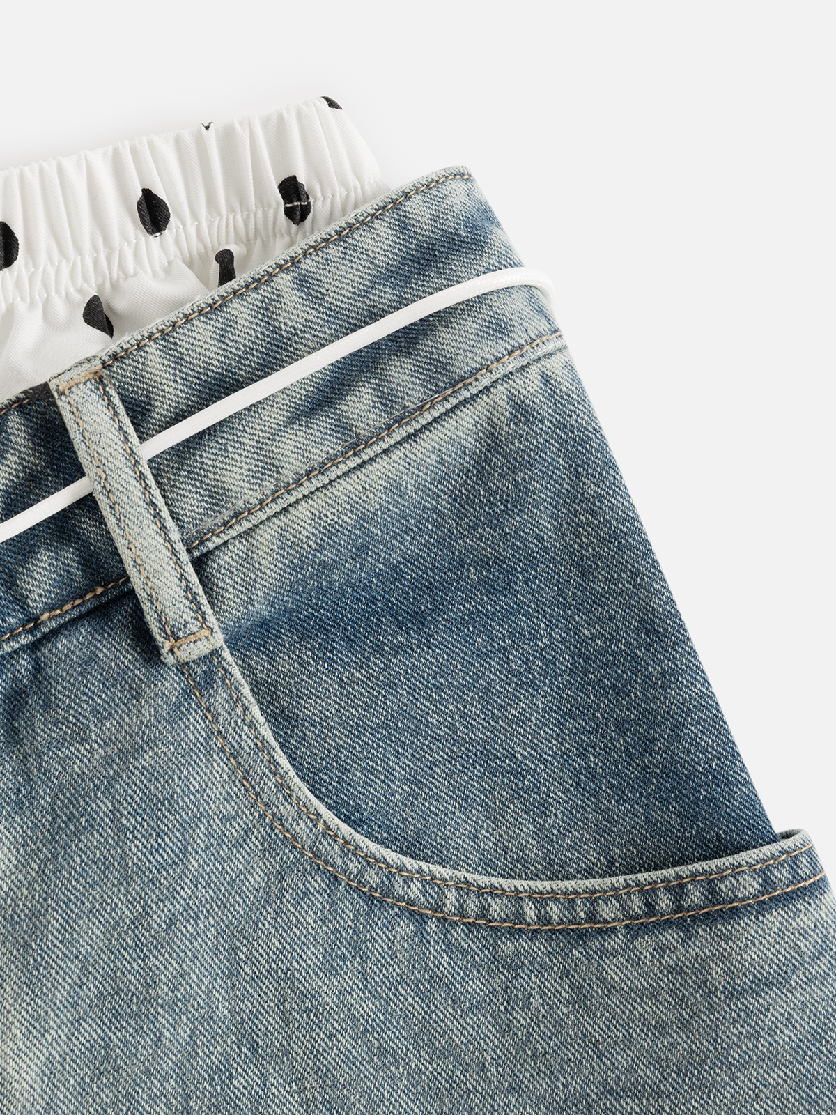 Aelfric Eden Double Waist Super Baggy Jeans AE25CPQ31226-01BBLU