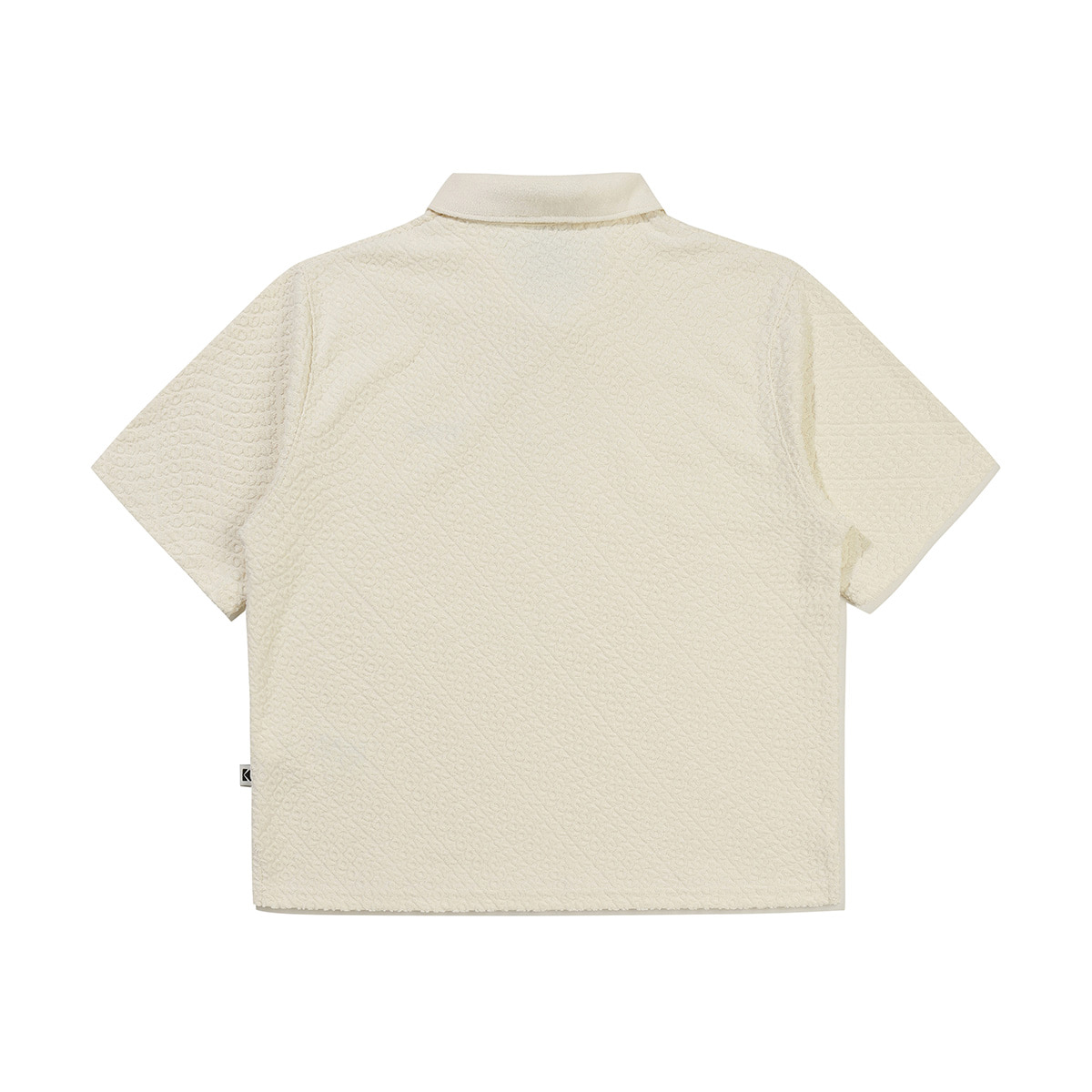 Женская футболка поло Terry Lettering Ivory