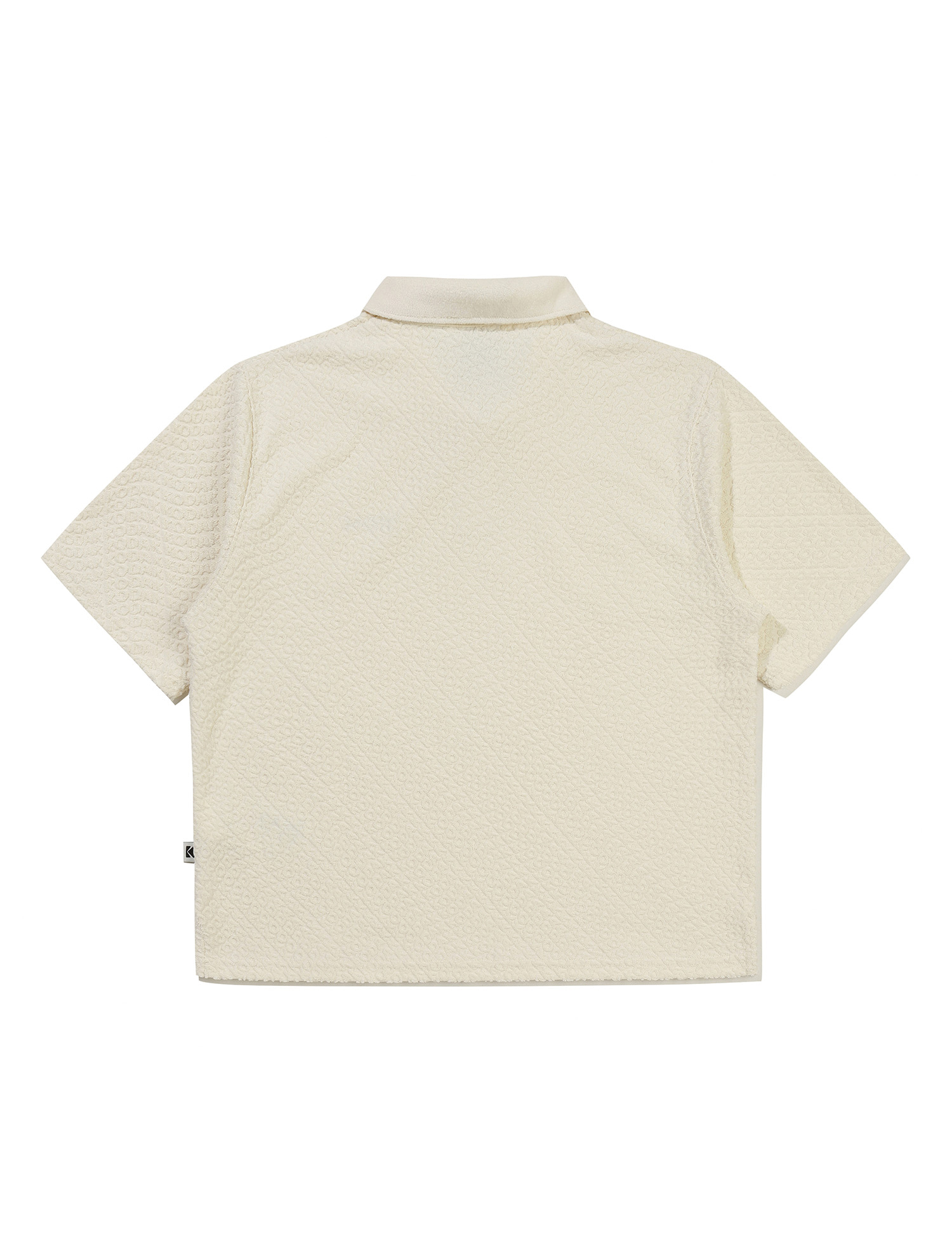 Женская футболка поло Terry Lettering Ivory