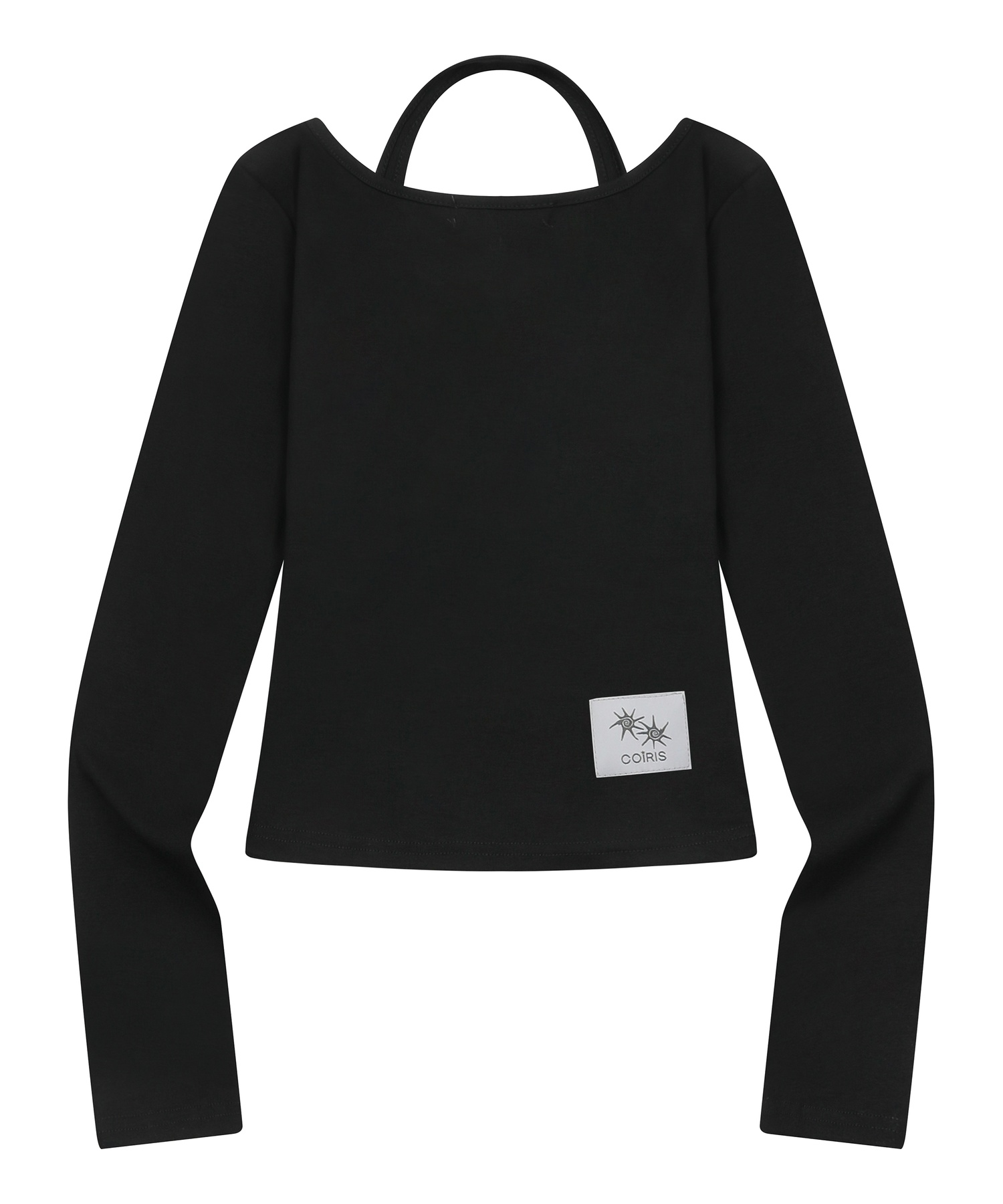 YUNOA HALTER NECK LAYERED LONG SLEEVE T (2COLOR)