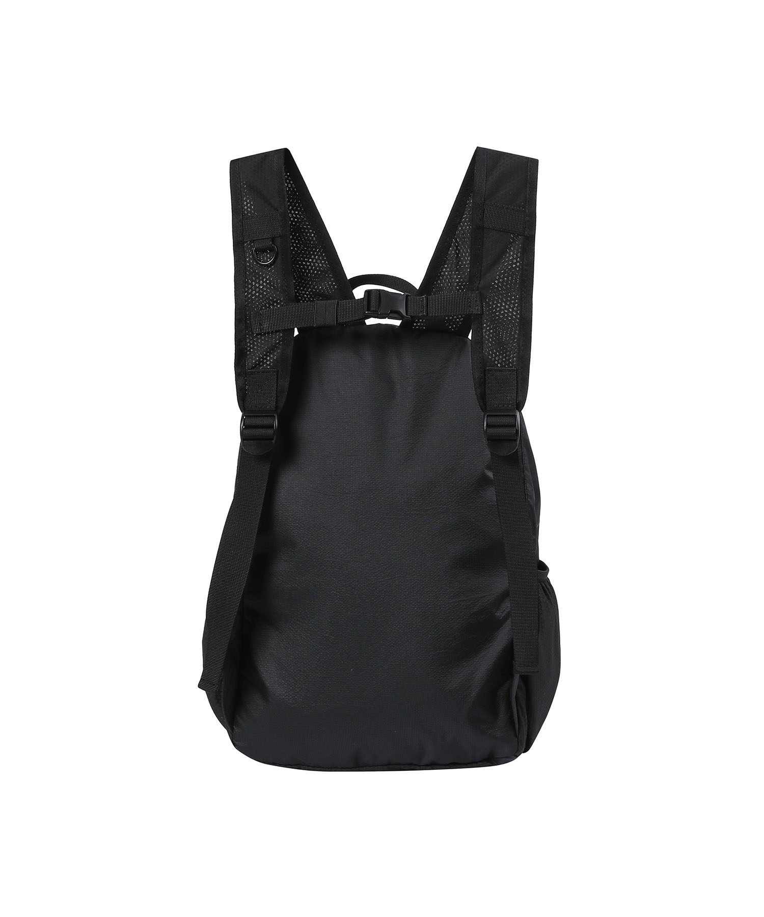 Double diagonal zipper backpack BLACK