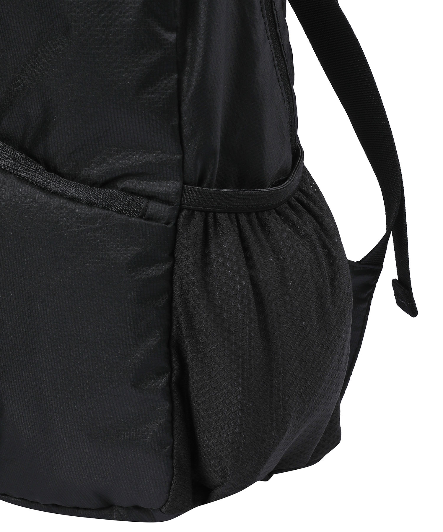 Double diagonal zipper backpack BLACK