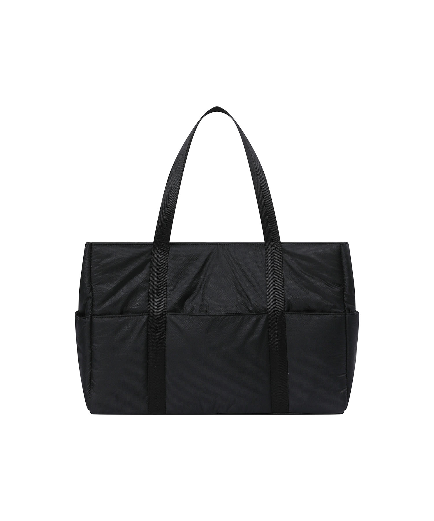 Puffy tote bag BLACK